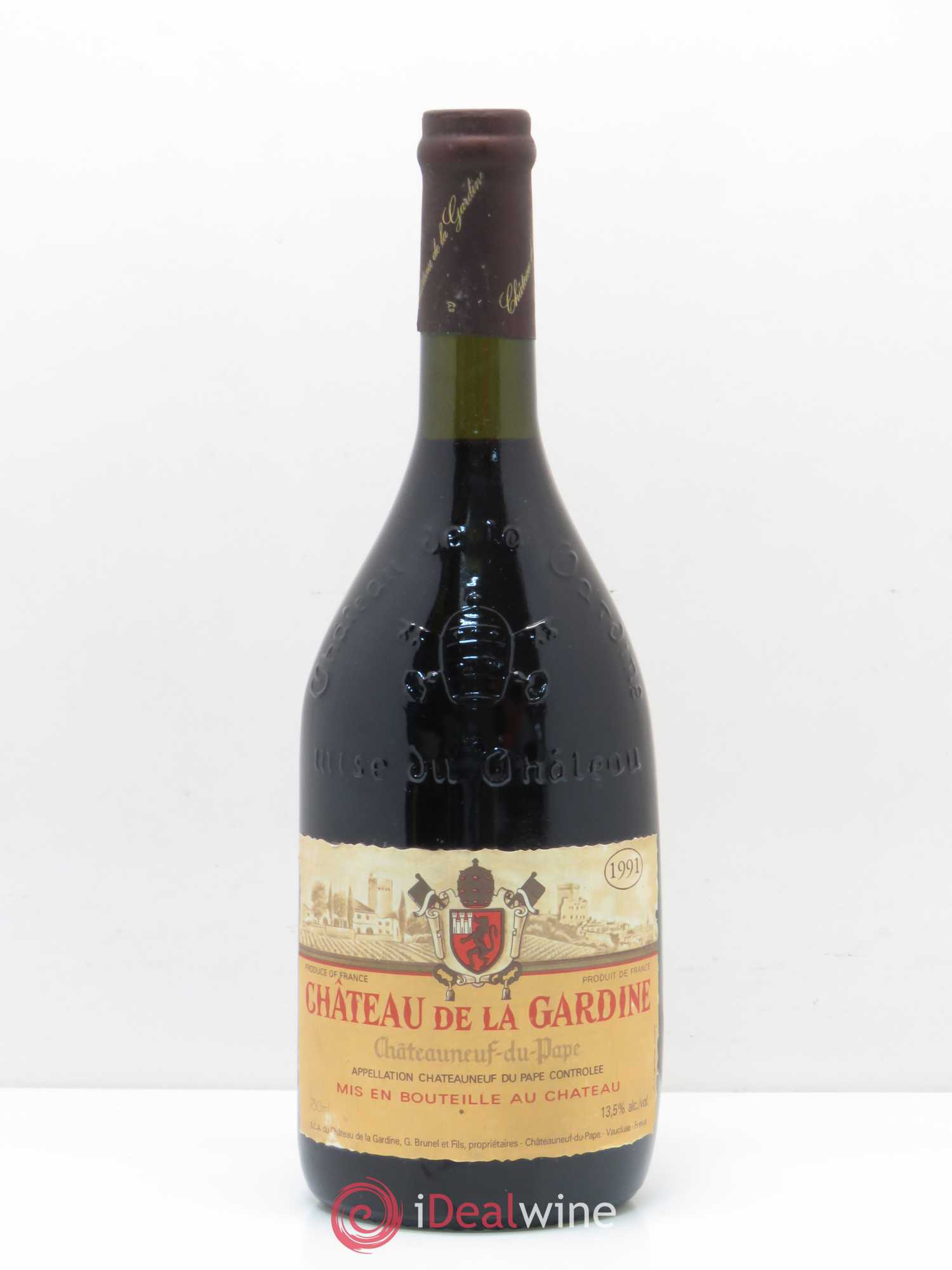 Châteauneuf-du-Pape Château de La Gardine Famille Brunel 1991 - Lot de 1 bouteille - 0