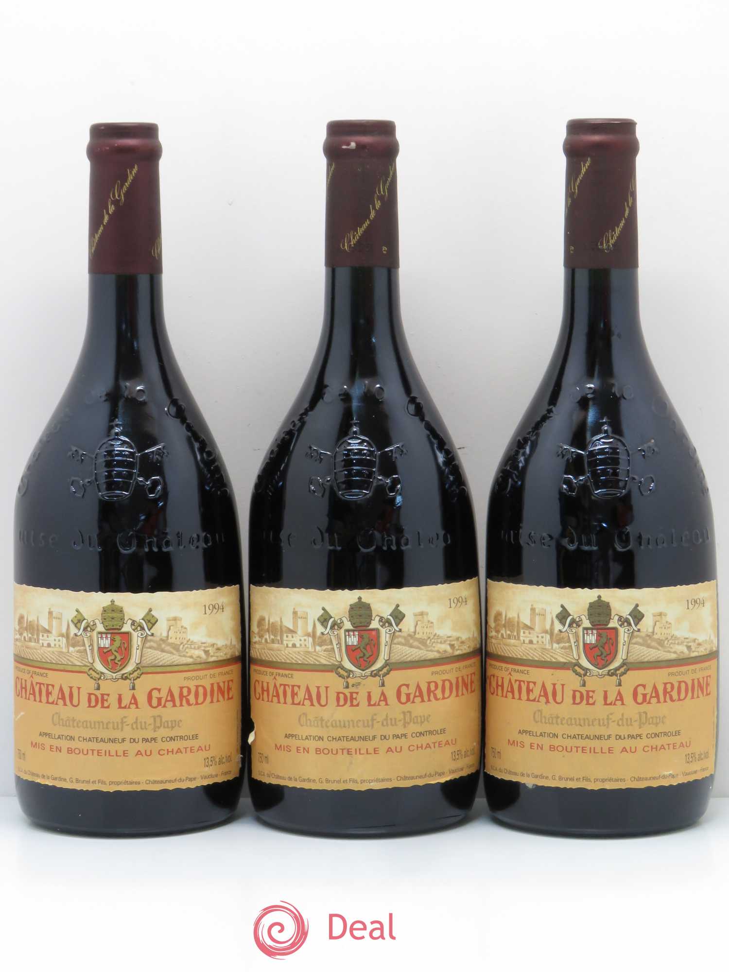 Châteauneuf-du-Pape Château de La Gardine Famille Brunel  (sans prix de réserve) 1994 - Lot de 6 bouteilles - 2