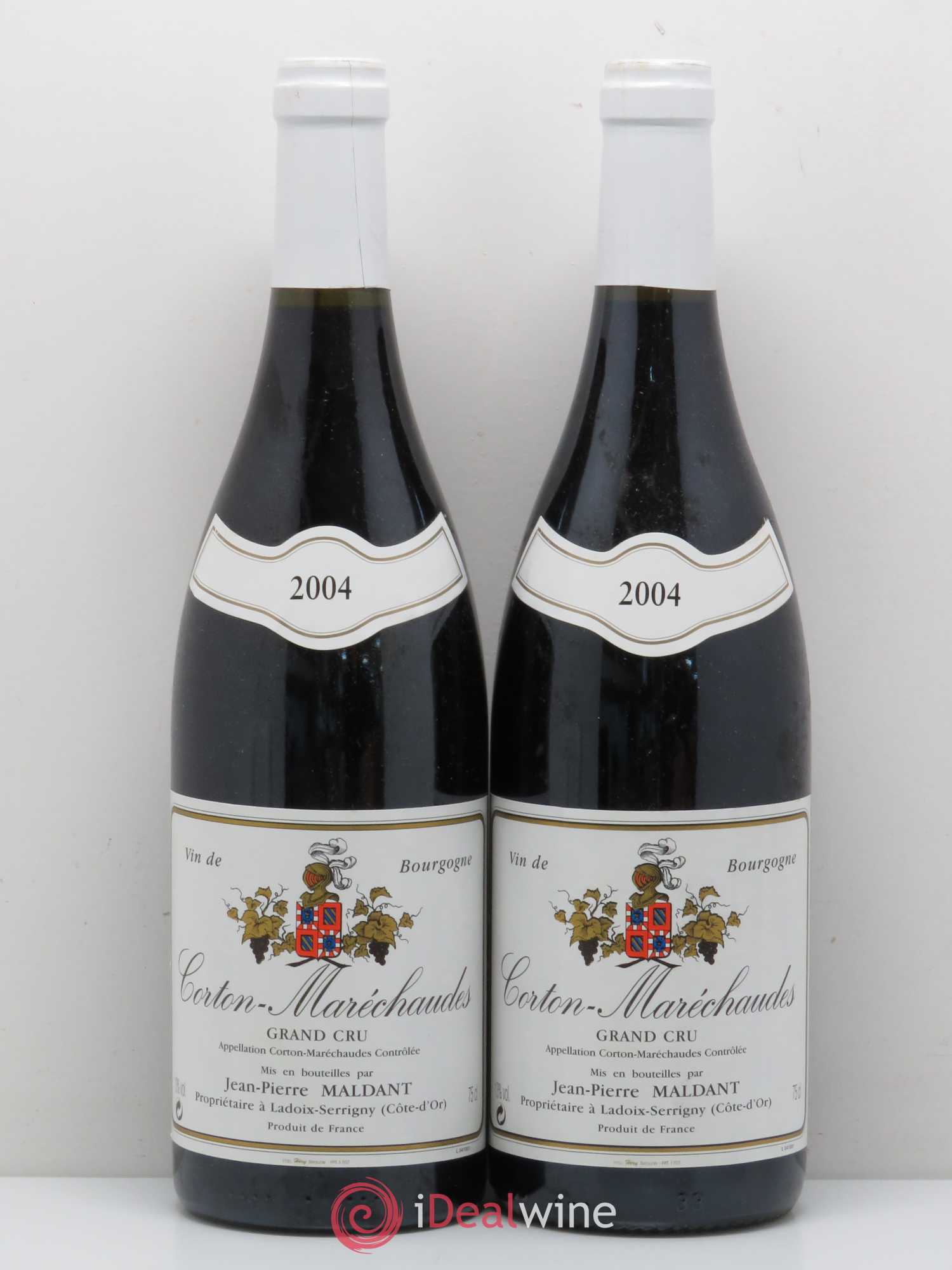 Corton Grand Cru Marechaudes Jean Pierre Maldant 2004 - Posten von 2 Flaschen - 0