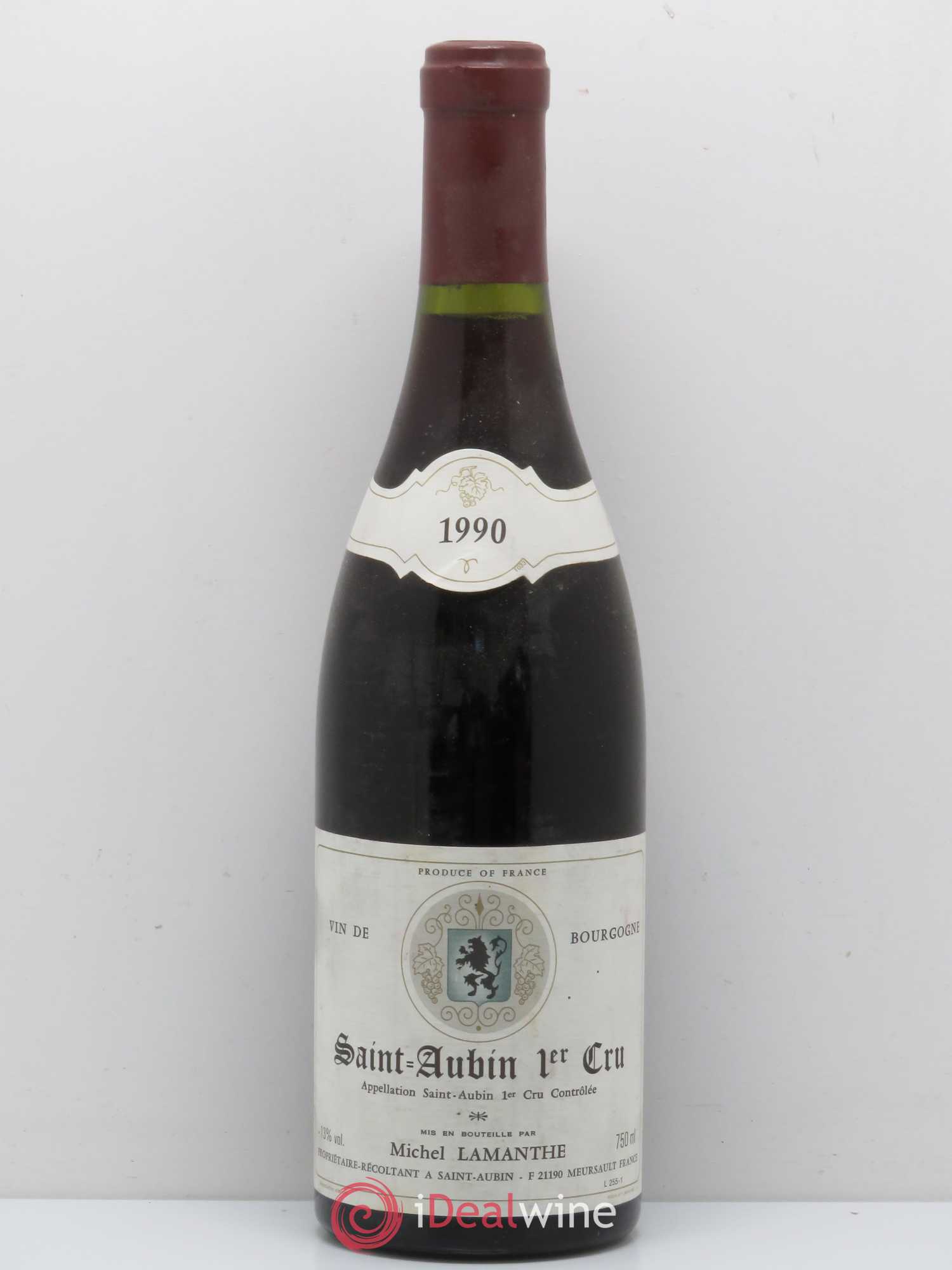 Saint-Aubin 1er Cru Michel Lamanthe 1990 - Lot de 1 bouteille - 0