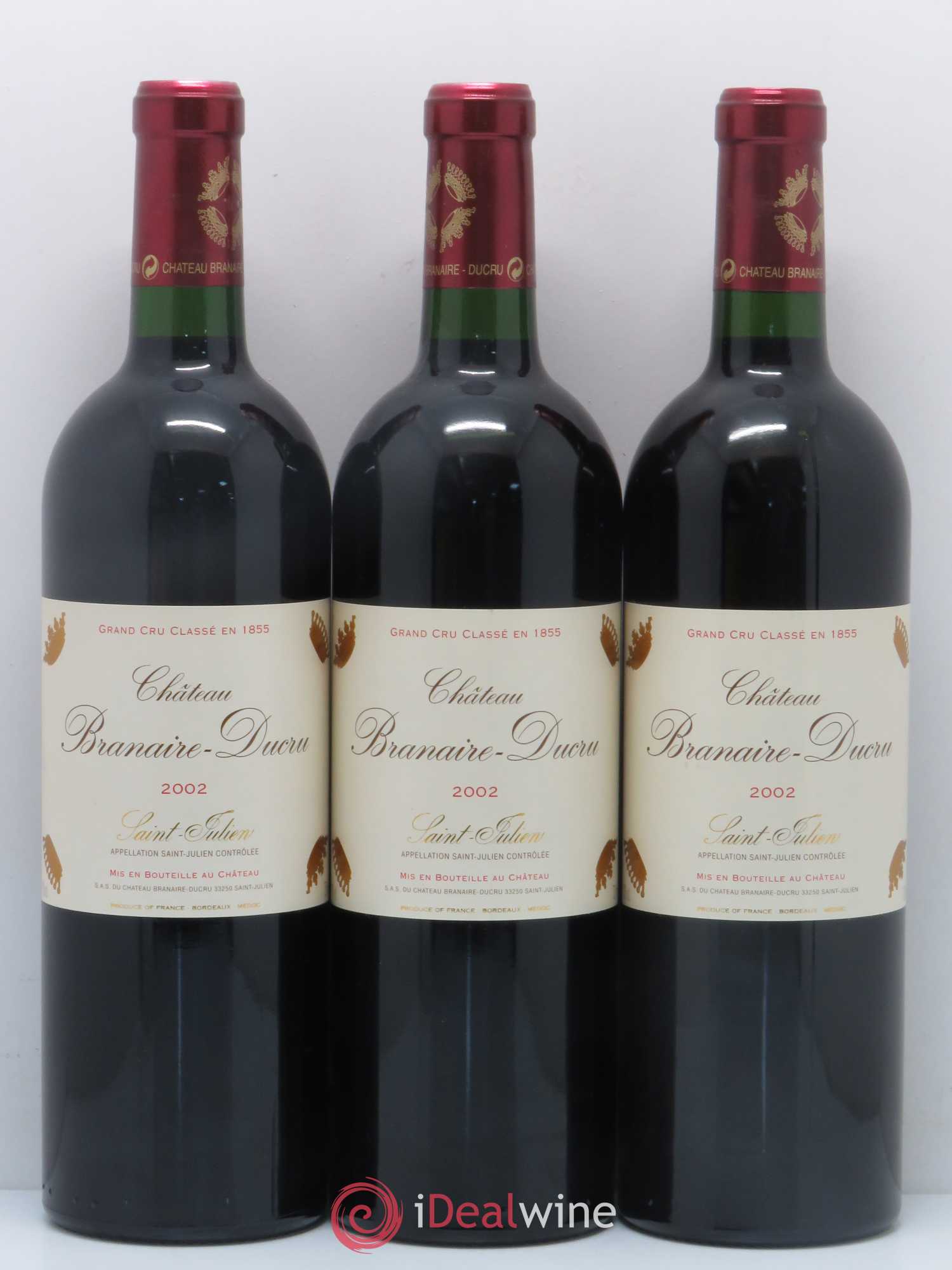 Château Branaire Ducru 4ème Grand Cru Classé 2002 - Lot de 6 bouteilles - 2