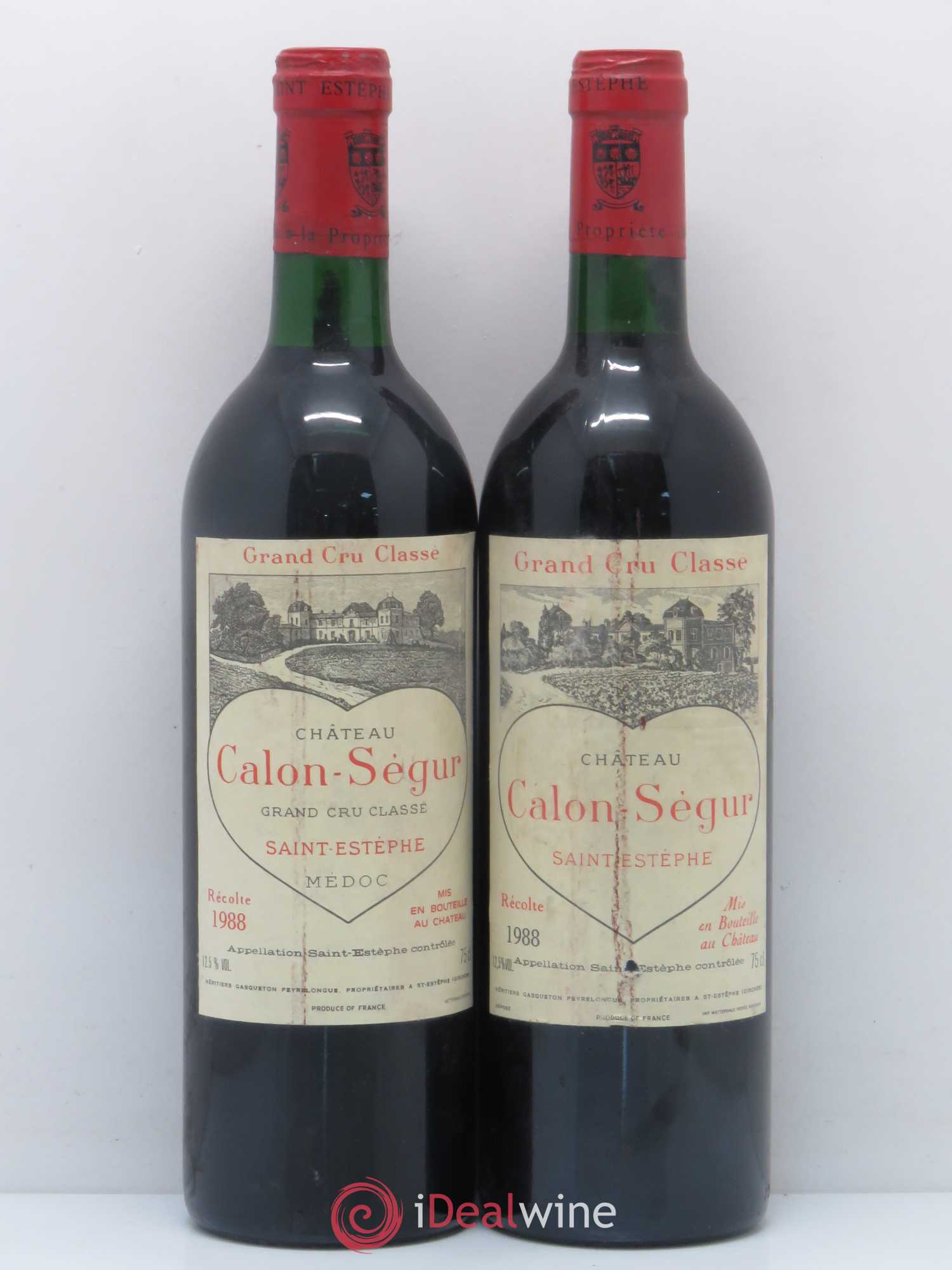 Château Calon Ségur 3ème Grand Cru Classé 1988 - Lot de 2 bouteilles - 0