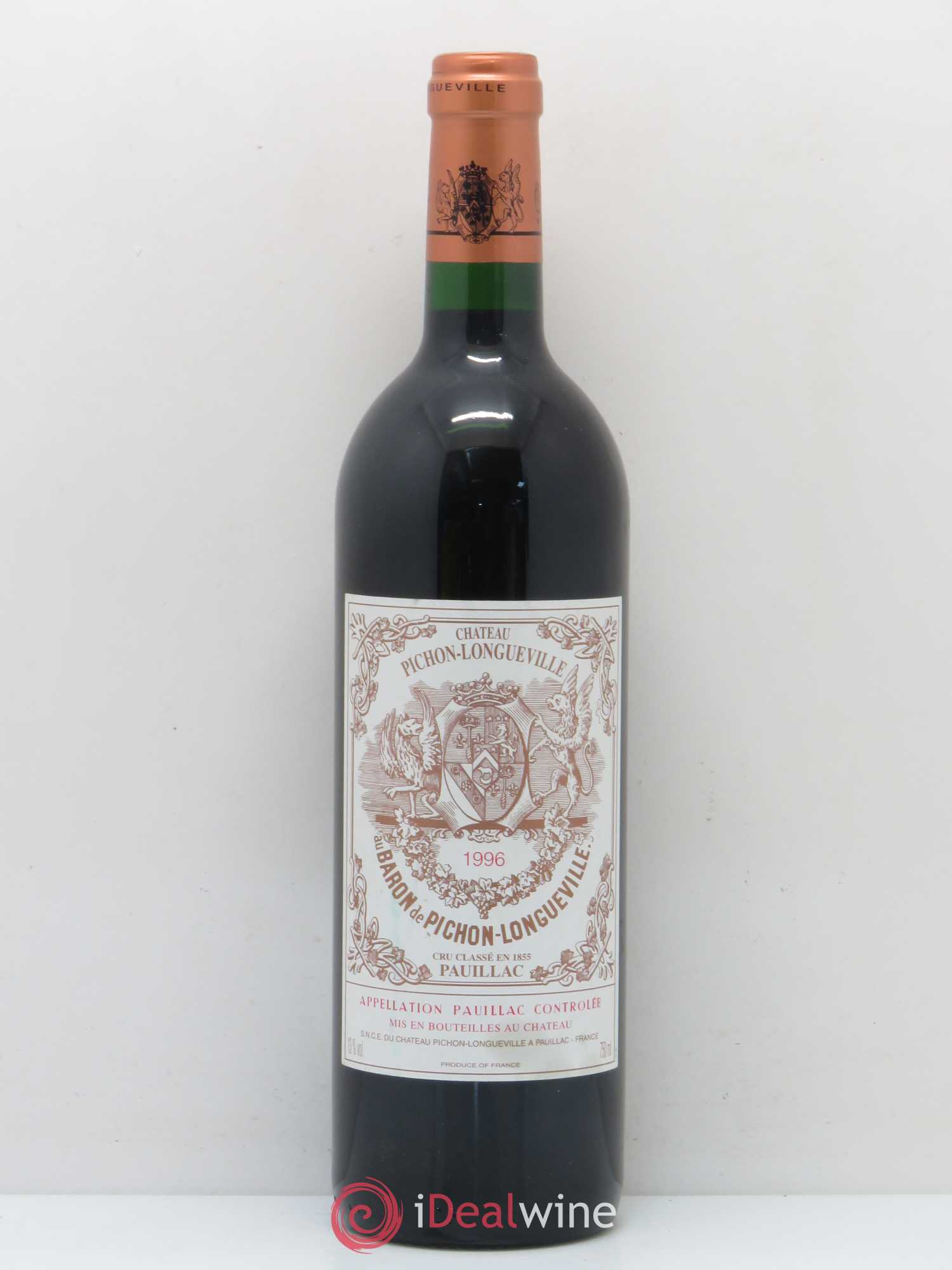 Pichon Longueville Baron 2ème Grand Cru Classé 1996 - Lot de 1 bouteille - 0