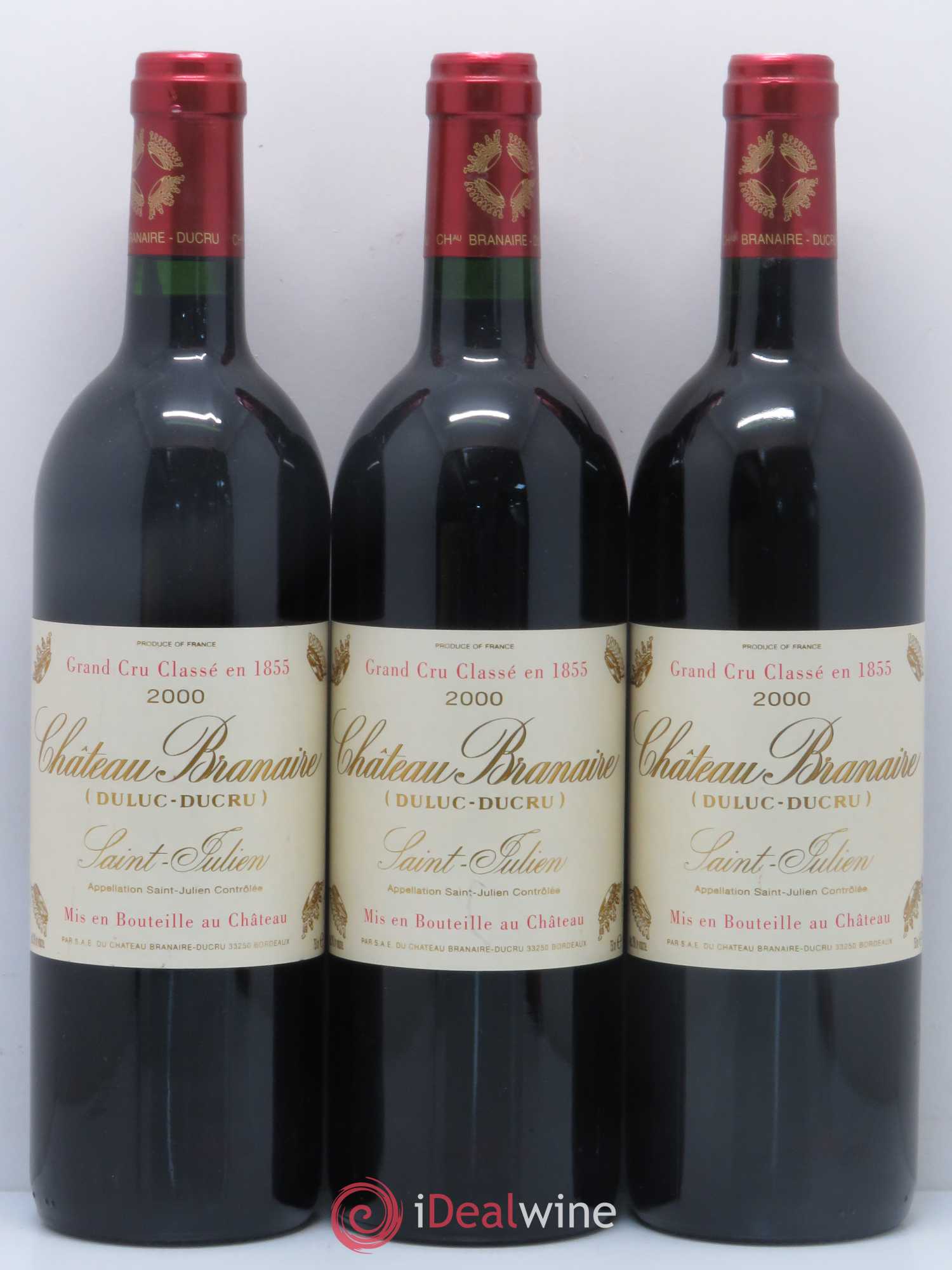 Château Branaire Ducru 4ème Grand Cru Classé 2000 - Lotto di 6 bottiglie - 2