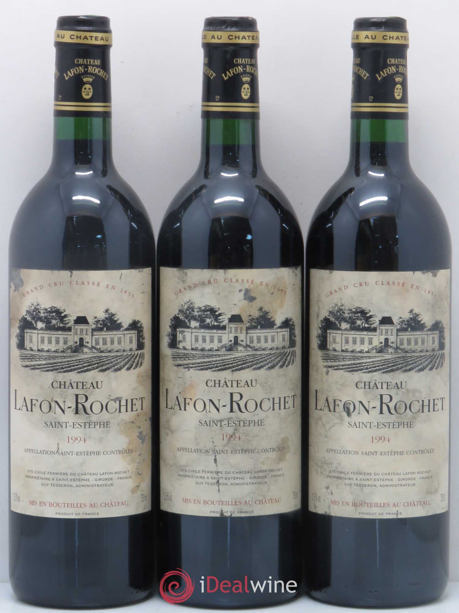 Château Lafon Rochet 4ème Grand Cru Classé 1994 - Lot de 3 bouteilles - 0