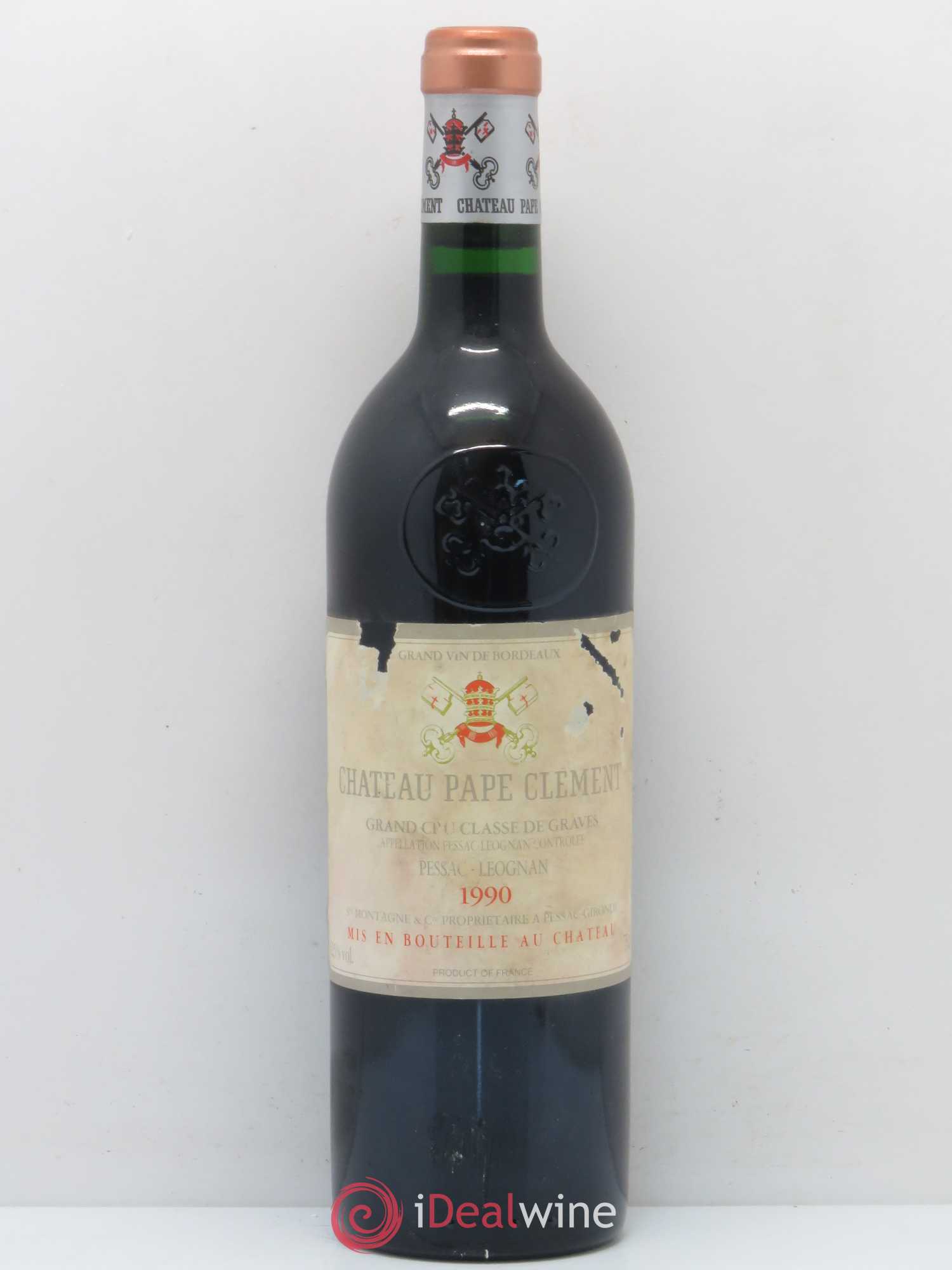 Château Pape Clément Cru Classé de Graves 1990 - Lot de 1 bouteille - 0