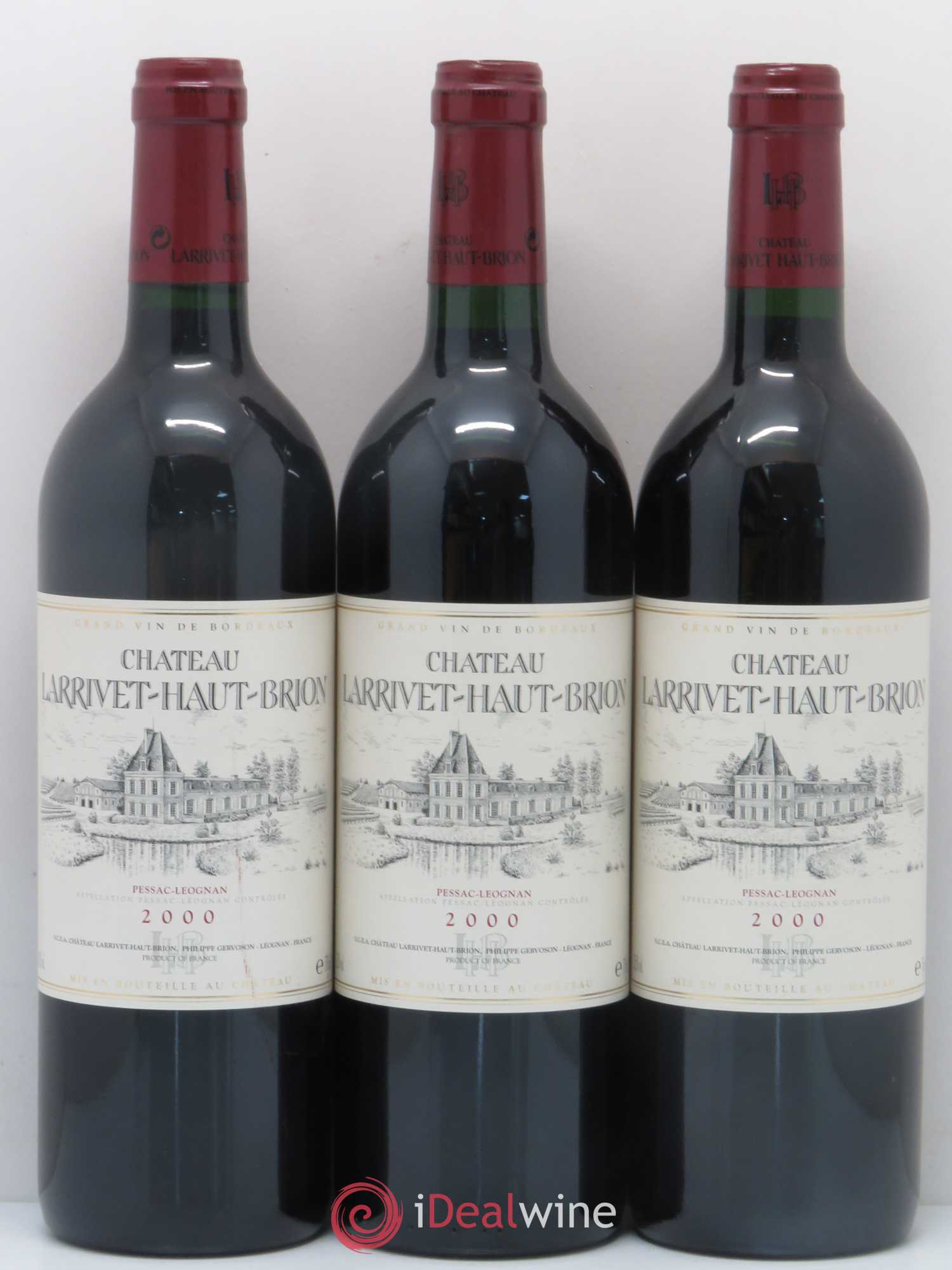 Château Larrivet Haut-Brion 2000 - Lot de 6 bouteilles - 2