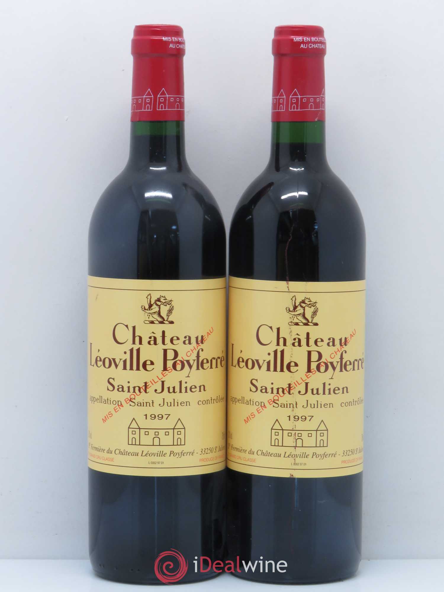 Château Léoville Poyferré 2ème Grand Cru Classé 1997 - Lot de 2 bouteilles - 0