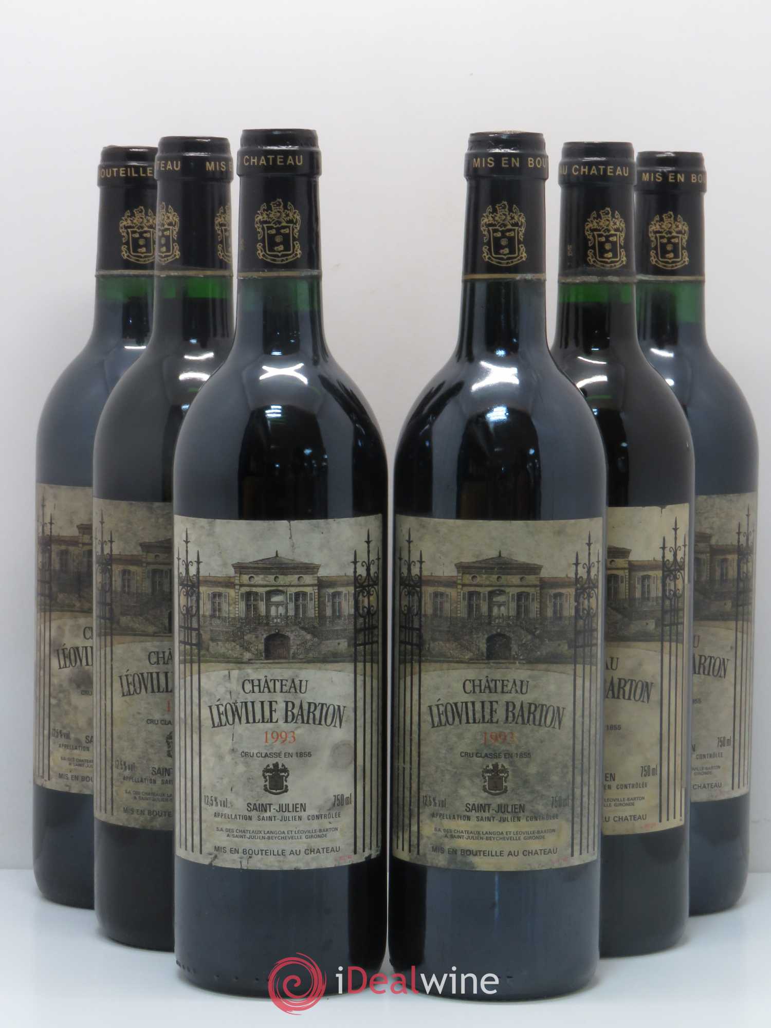 Château Léoville Barton 2ème Grand Cru Classé 1993 - Lot de 6 bouteilles - 0