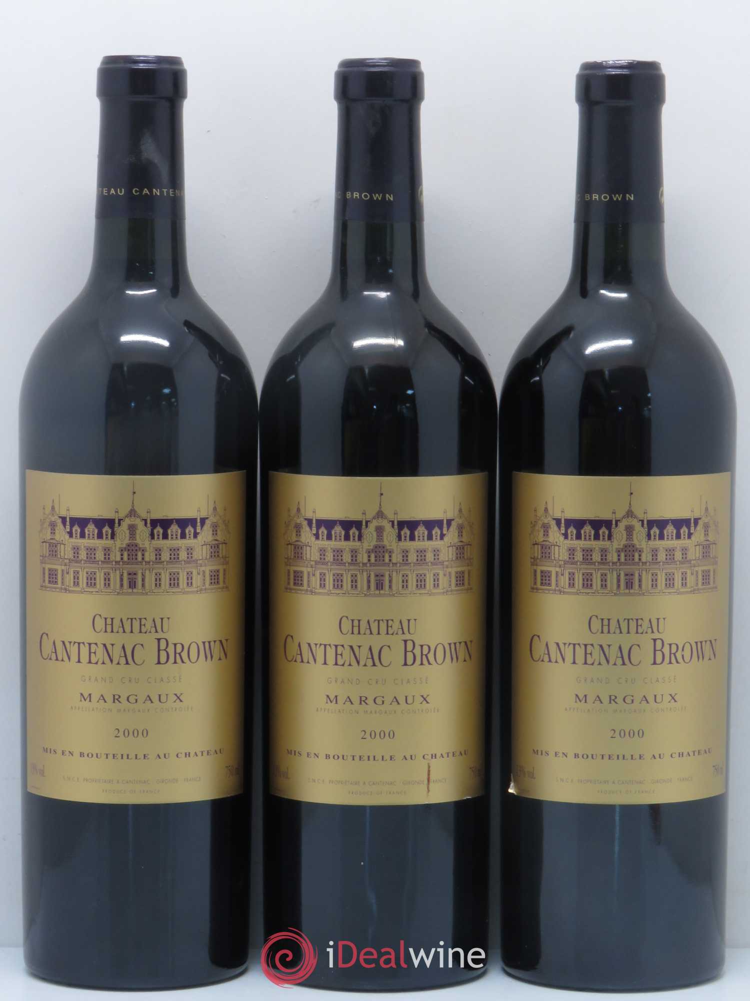 Château Cantenac Brown 3ème Grand Cru Classé 2000 - Lot de 6 bouteilles - 2