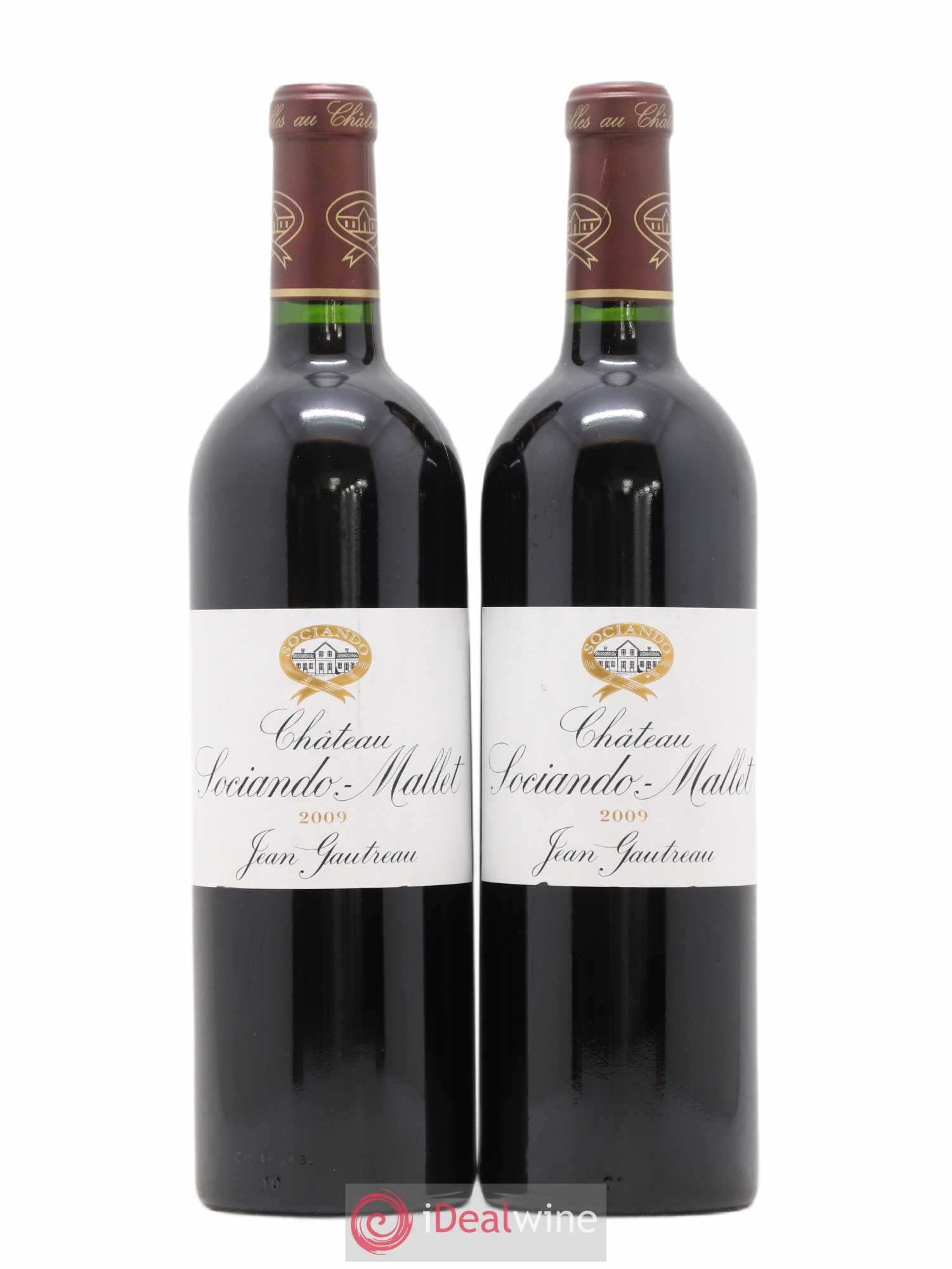 Château Sociando Mallet 2009 - Lot de 2 bouteilles - 0