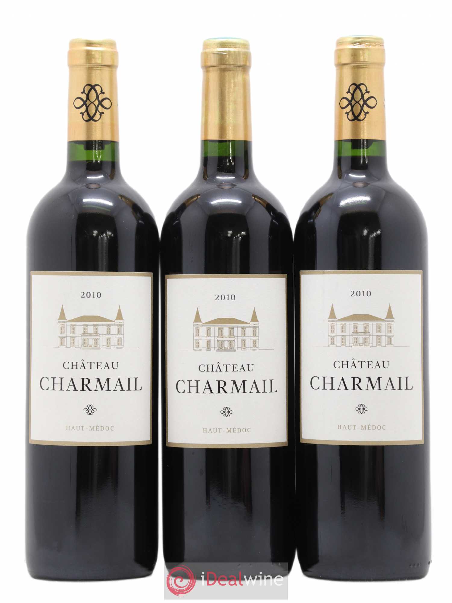 Château Charmail Cru Bourgeois 2010 - Lot de 3 bouteilles - 0