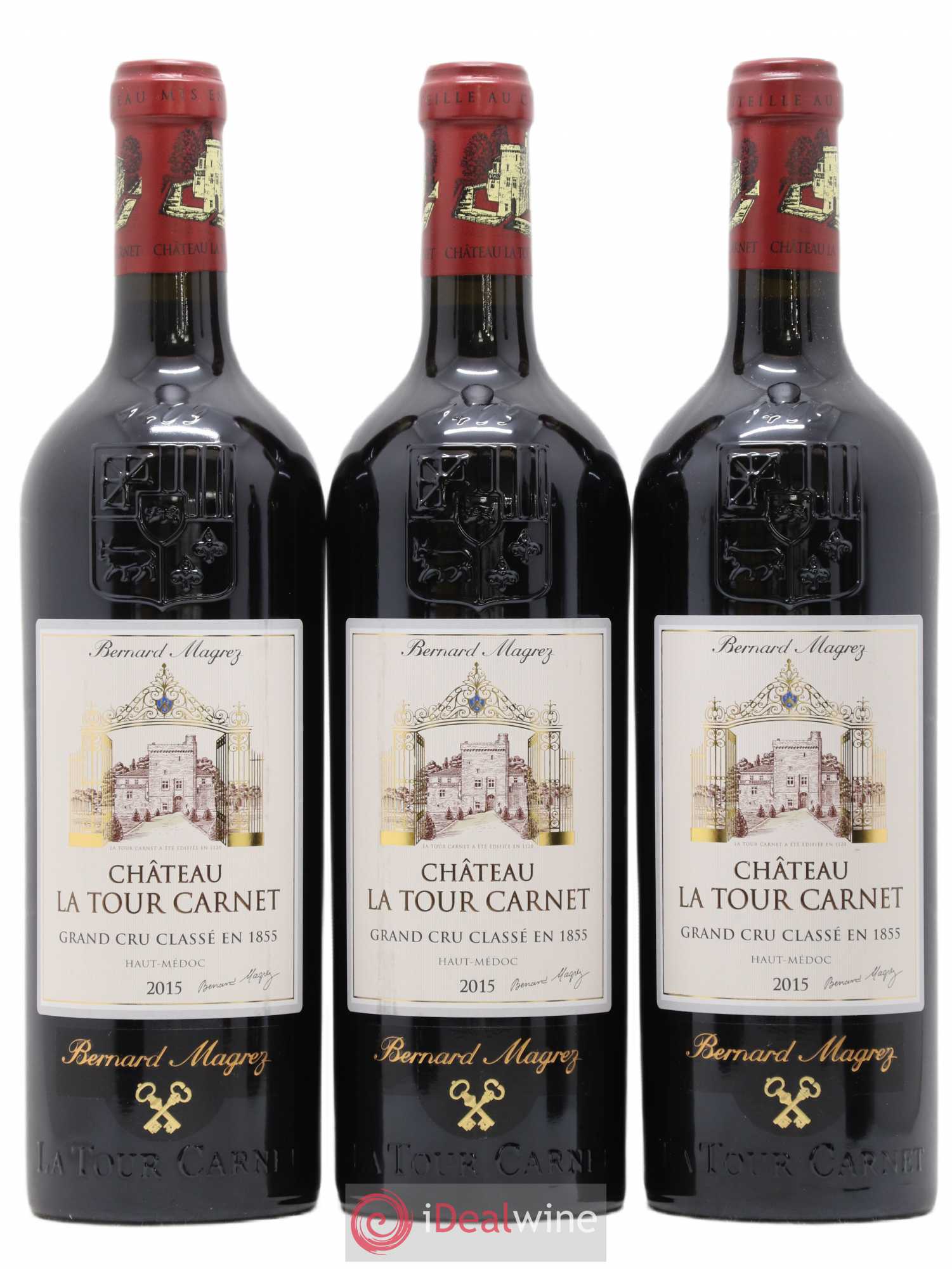 Château la Tour Carnet 4ème Grand Cru Classé 2015 - Lot de 6 bouteilles - 1