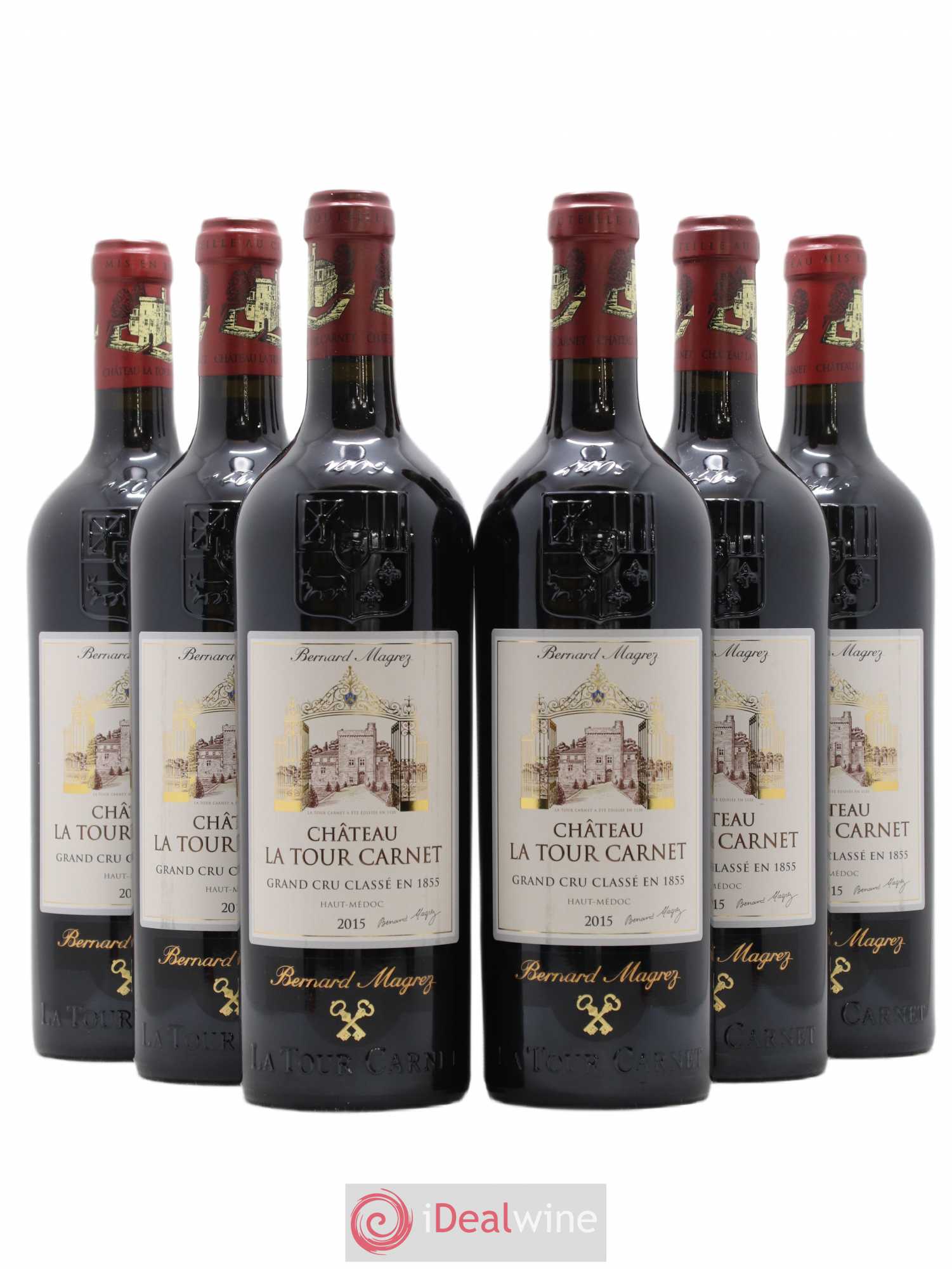 Château la Tour Carnet 4ème Grand Cru Classé 2015 - Lot de 6 bouteilles - 0