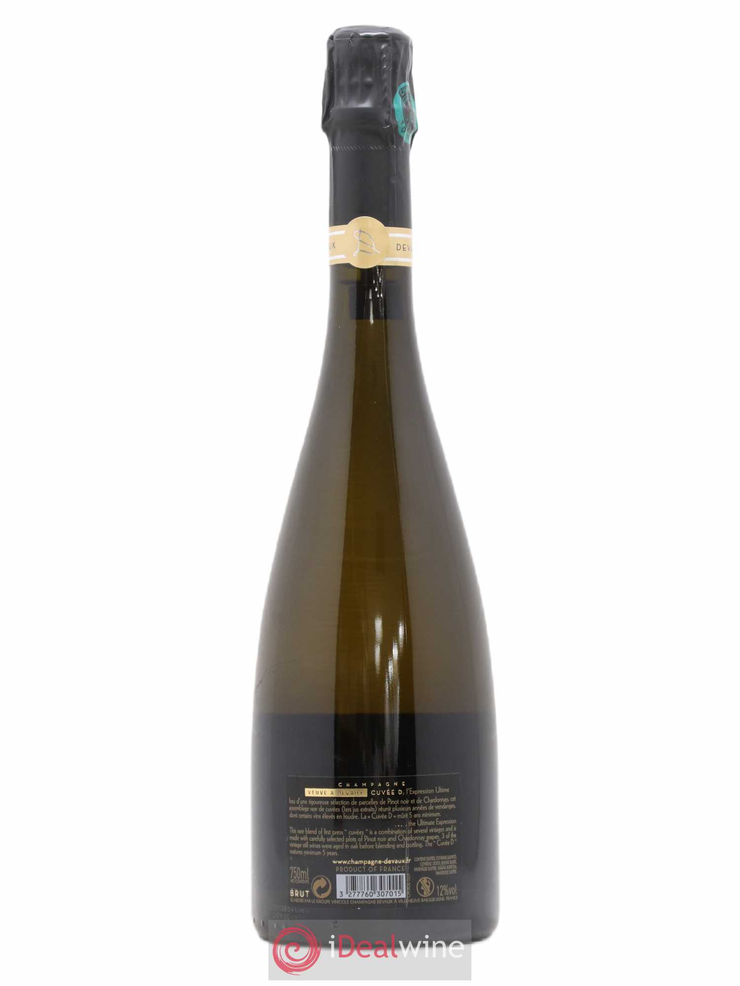 Champagne Cuvée D Veuve Devaux - Lot de 1 bouteille - 1