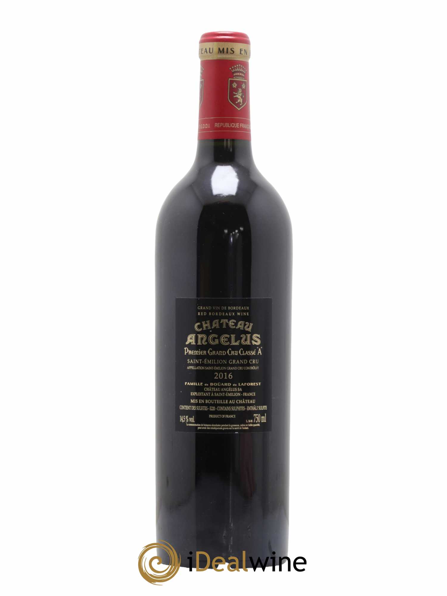 Château Angélus 1er Grand Cru Classé A 2016 - Lot de 1 bouteille - 1