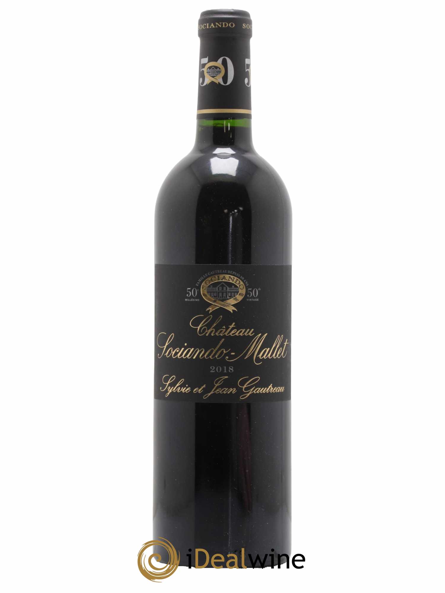 Château Sociando Mallet 2018 - Lot de 1 bouteille - 0