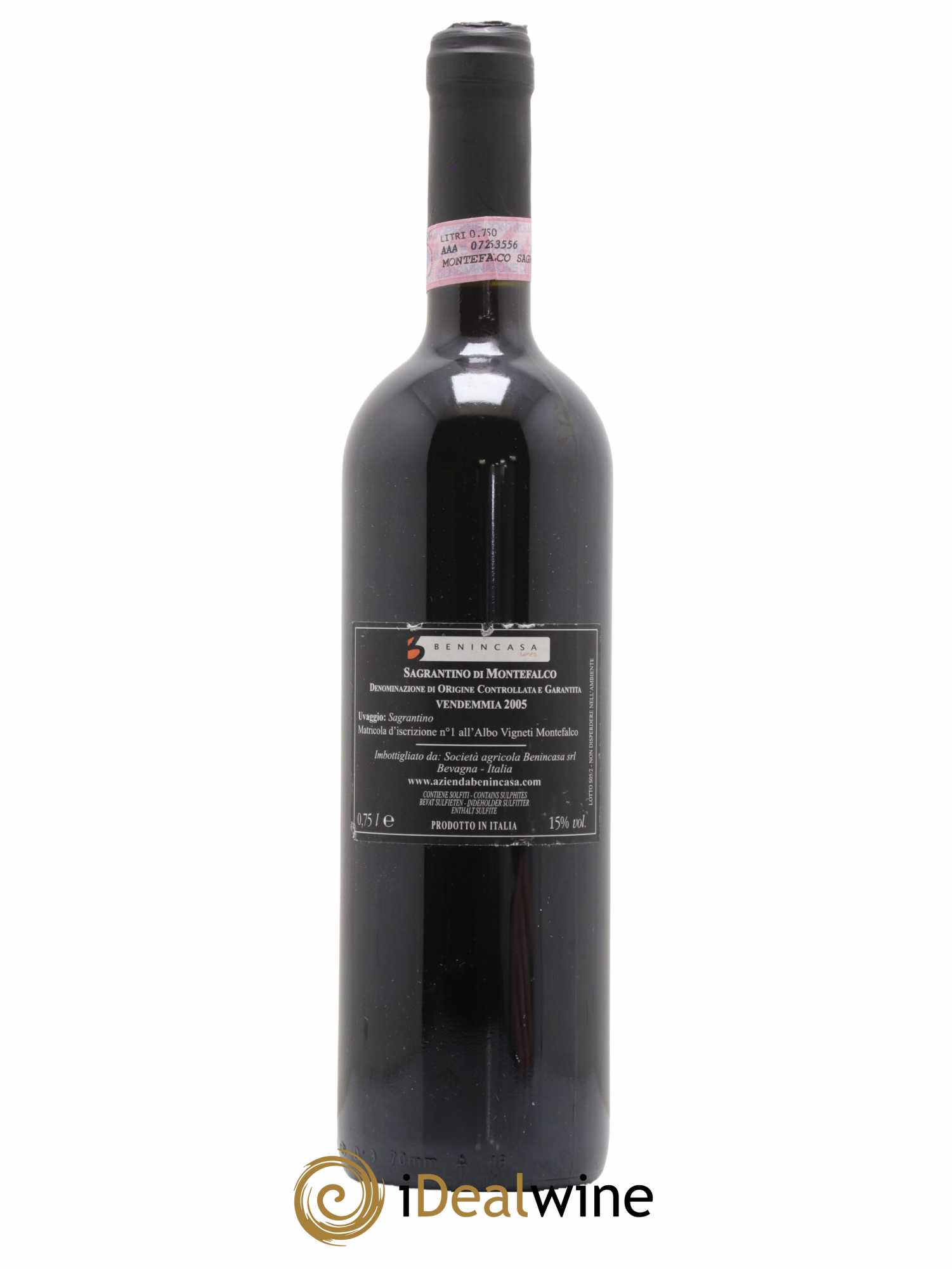 Italie Sagrantino di Montefalco Benincasa 2005 - Lotto di 1 bottiglia - 1