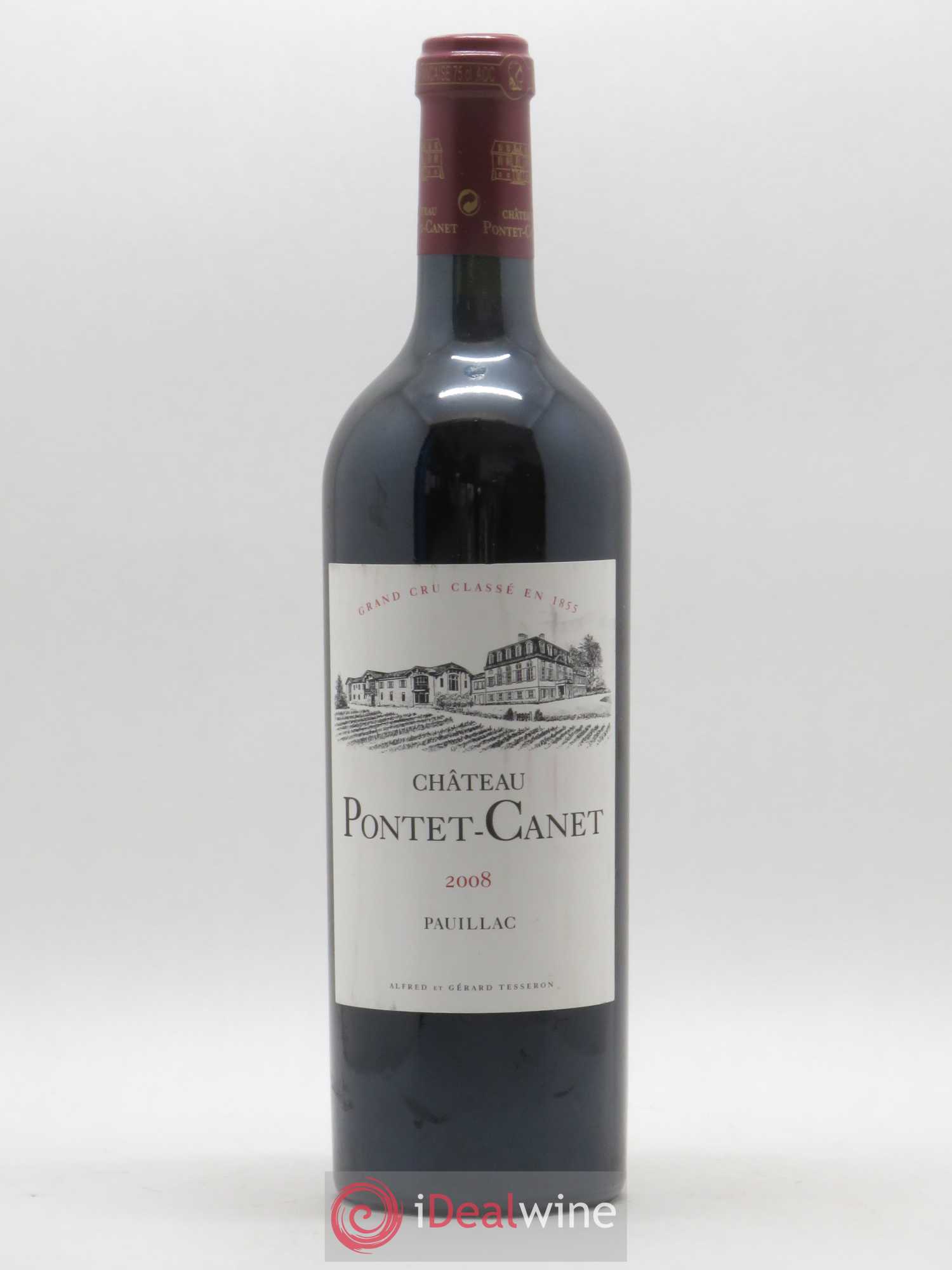 Château Pontet Canet 5ème Grand Cru Classé 2008 - Lot de 1 bouteille - 0