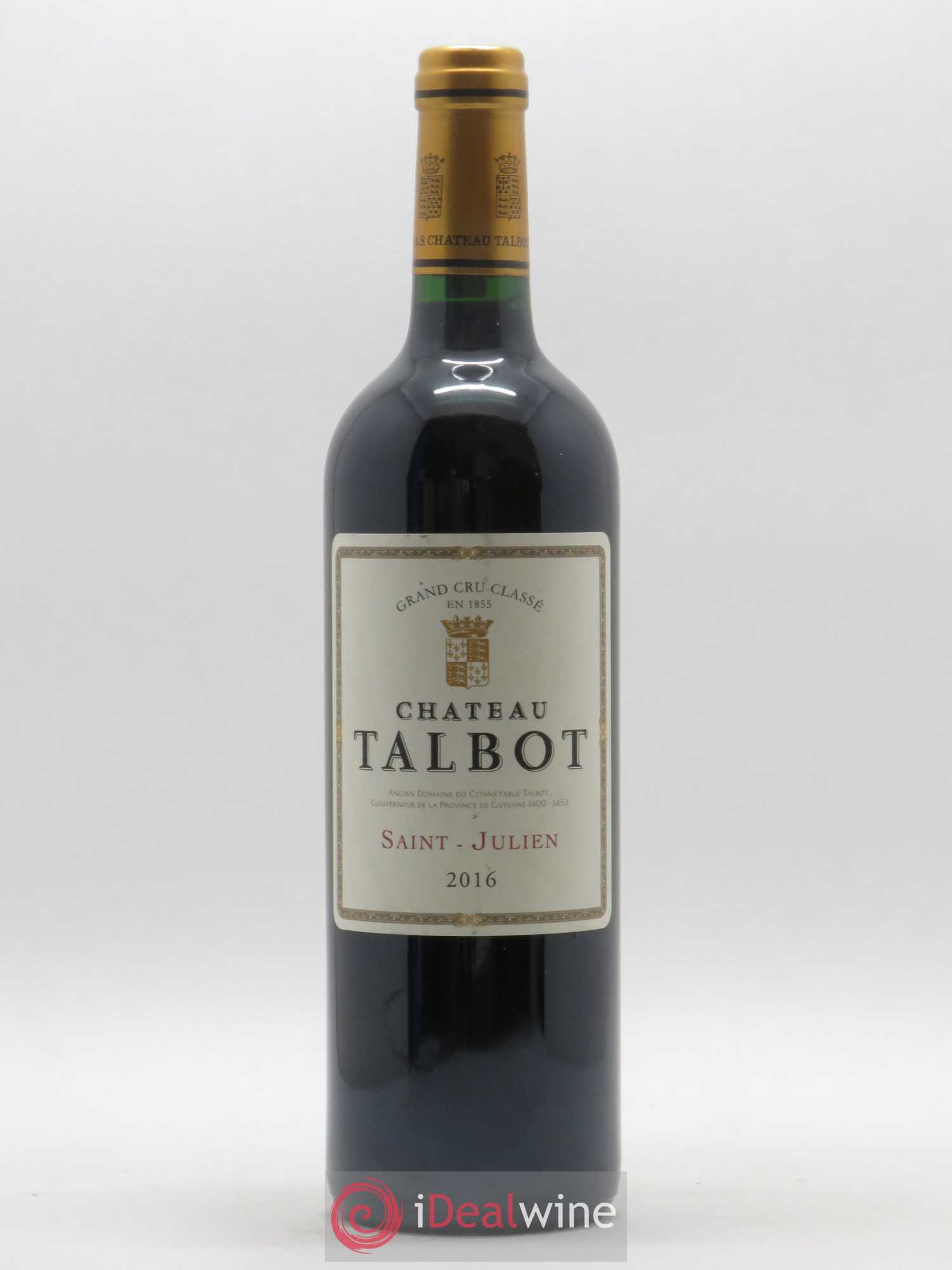 Château Talbot 4ème Grand Cru Classé 2016 - Lot de 1 bouteille - 0