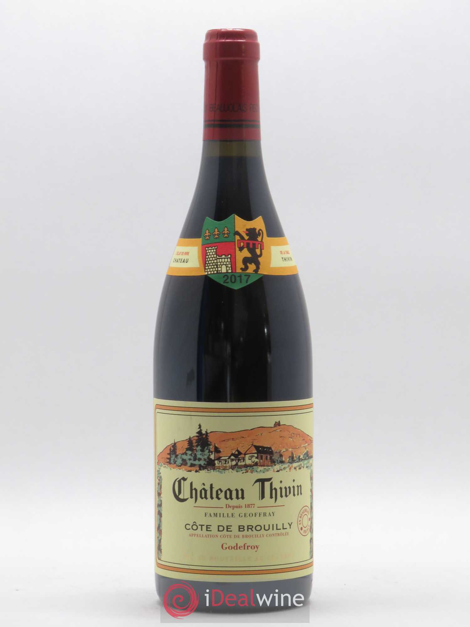 Côte de Brouilly Cuvée Godefroy Château Thivin 2017 - Lot de 1 bouteille - 0