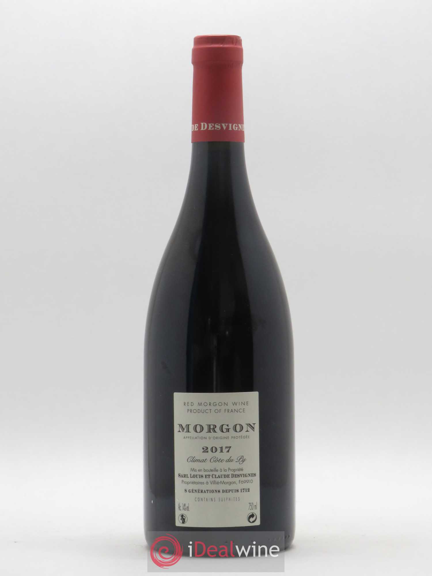 Morgon Côte du Py Louis-Claude Desvignes 2017 - Lot de 1 bouteille - 1