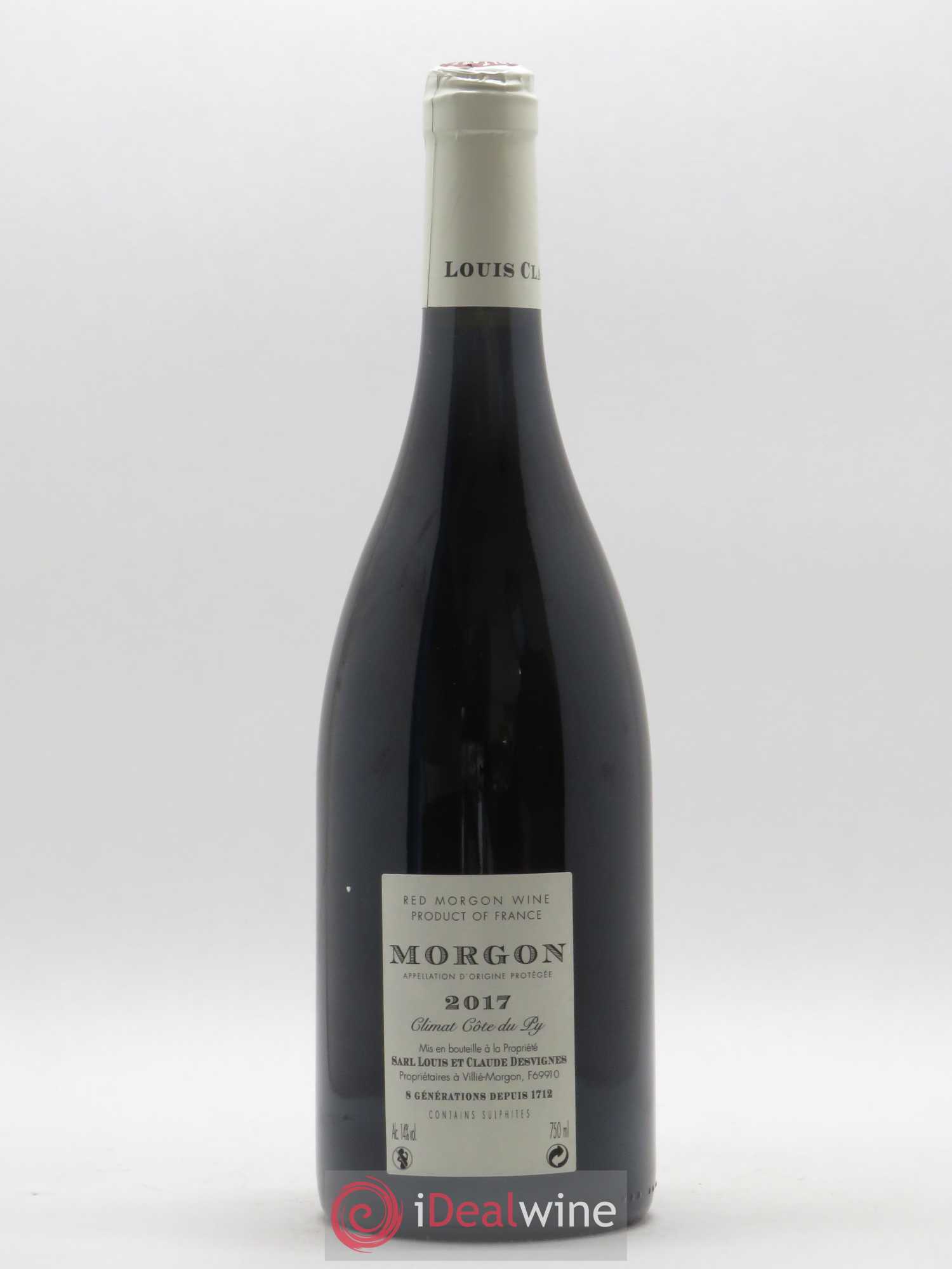 Morgon Côte de Py Javernières Louis-Claude Desvignes 2017 - Lot de 1 bouteille - 1
