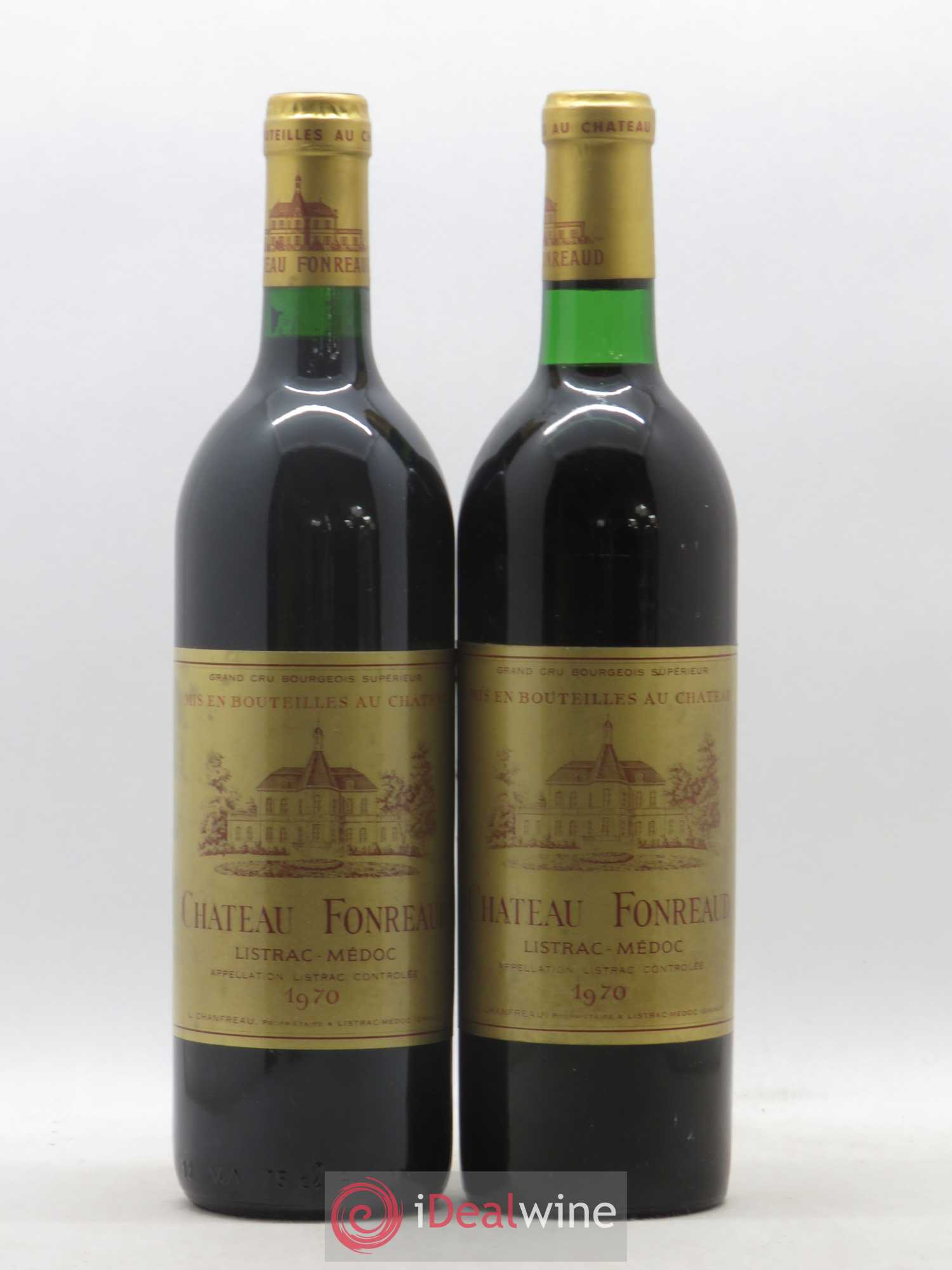 Château Fonréaud Cru Bourgeois (sans prix de réserve) 1970 - Lot de 2 bouteilles - 0