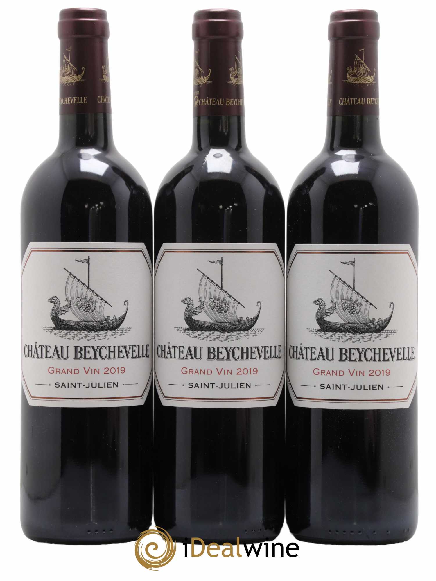 Château Beychevelle 4ème Grand Cru Classé 2019 - Lot de 3 bouteilles - 0