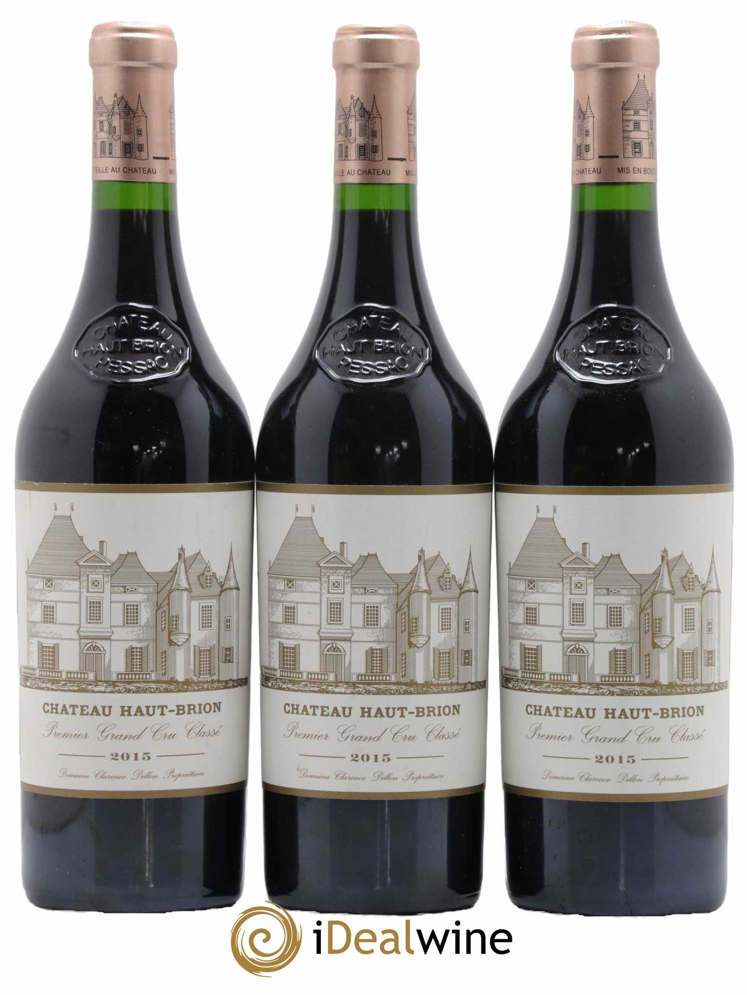 Château Haut Brion 1er Grand Cru Classé 2015 - Lot de 3 bouteilles - 0