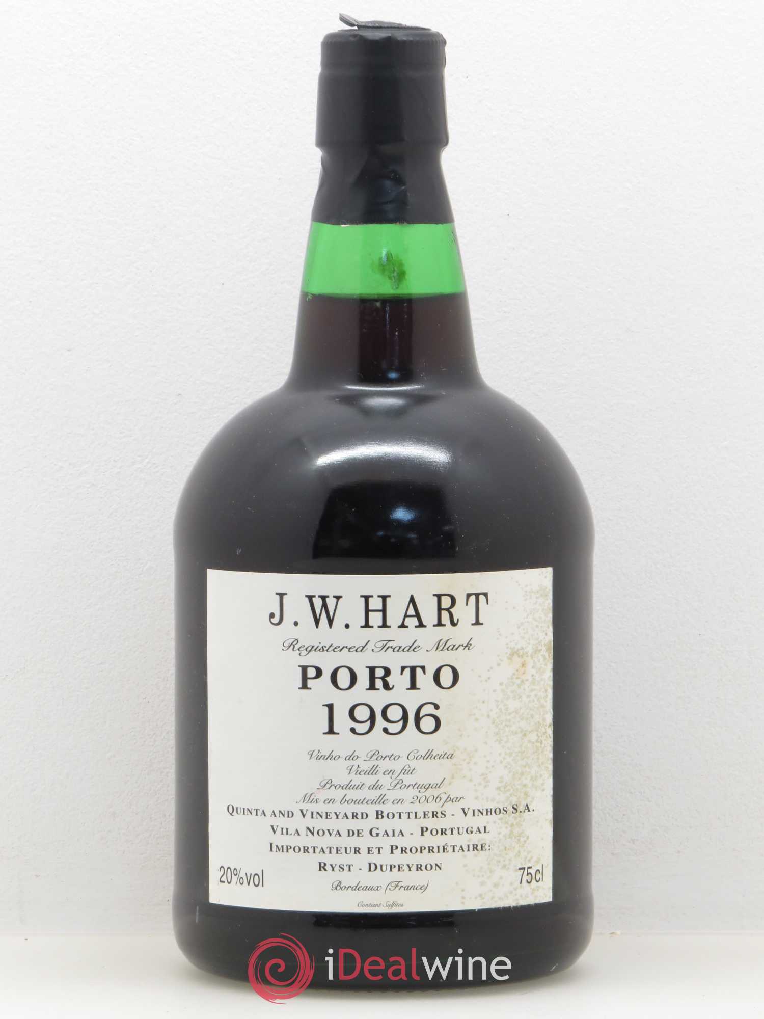 Porto Colheita J. W. Hart 1996 - Posten von 1 Flasche - 0