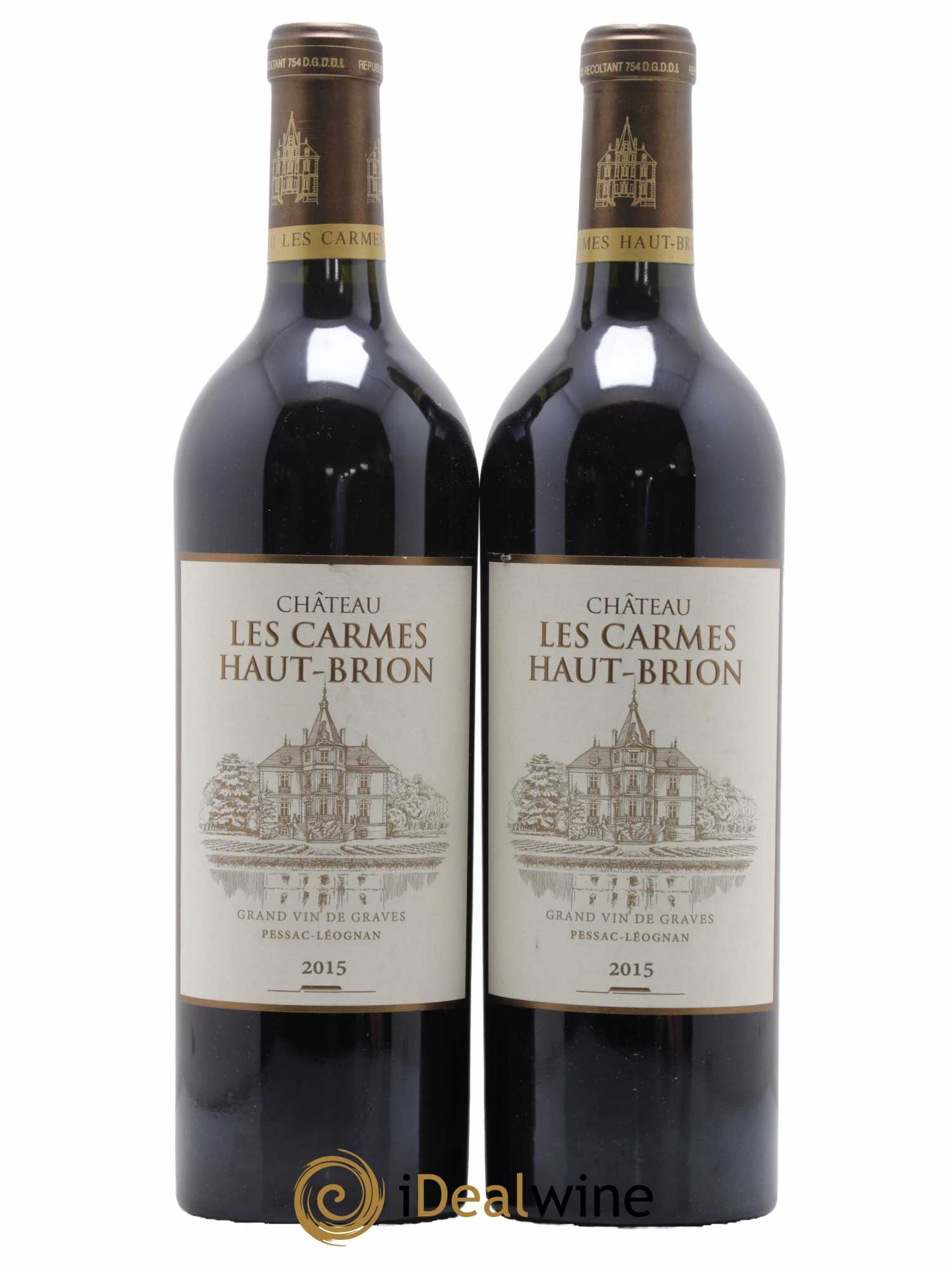 Château Les Carmes Haut-Brion 2015 - Lot de 2 bouteilles - 0