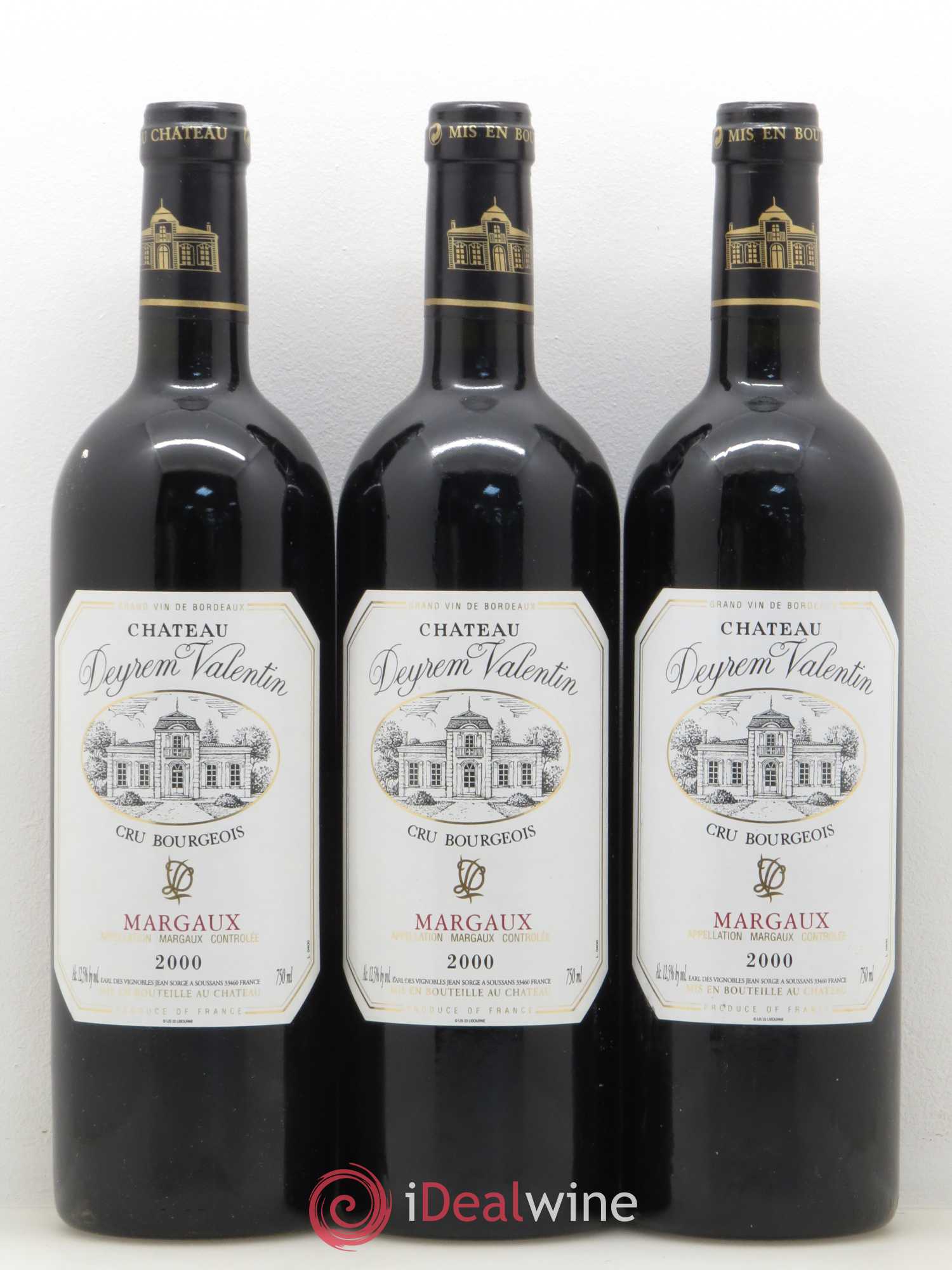 Château Deyrem Valentin Cru Bourgeois 2000 - Lot de 6 bouteilles - 2