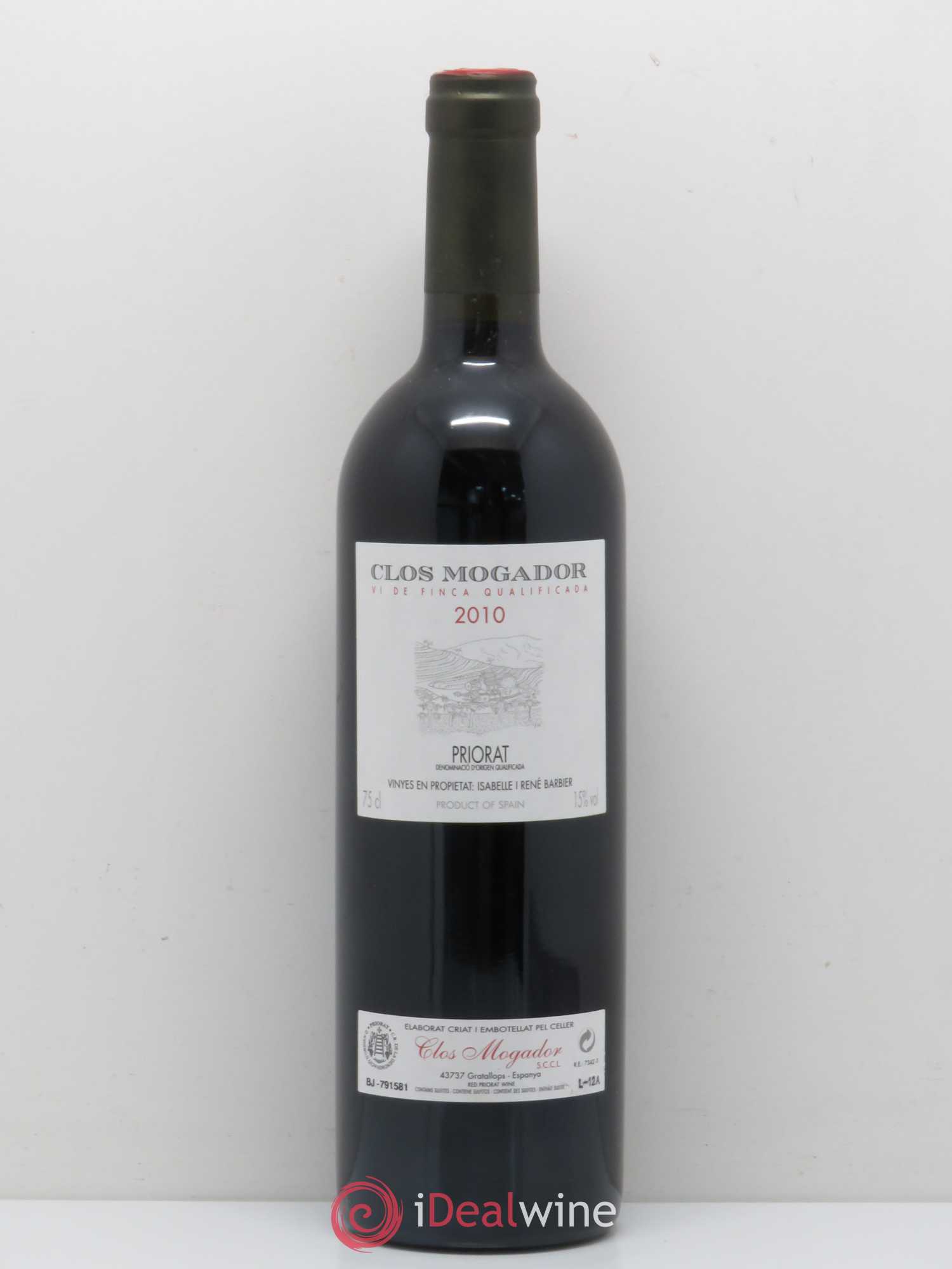 Priorat Clos Mogador DOCA René Barbier 2010 - Lot de 1 bouteille - 0