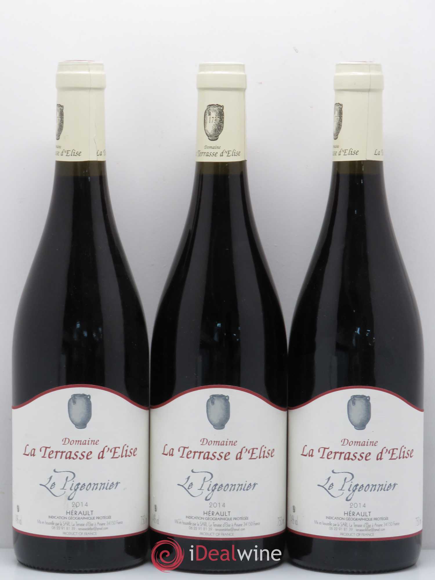 Pays d'Hérault Le Pigeonnier Terrasse d'Elise (Domaine de la) 2014 - Lot de 6 bouteilles - 2