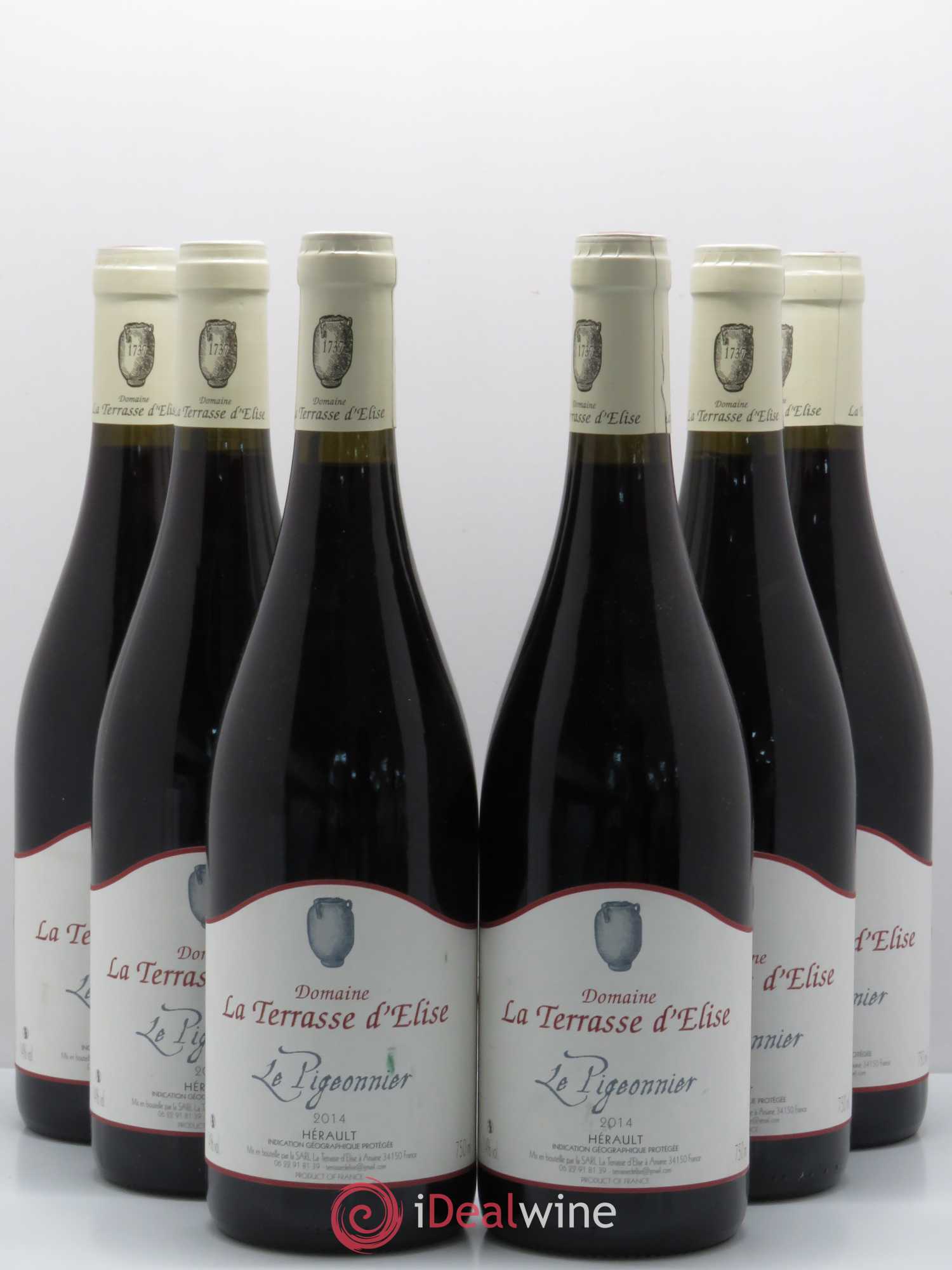 Pays d'Hérault Le Pigeonnier Terrasse d'Elise (Domaine de la) 2014 - Lot de 6 bouteilles - 0