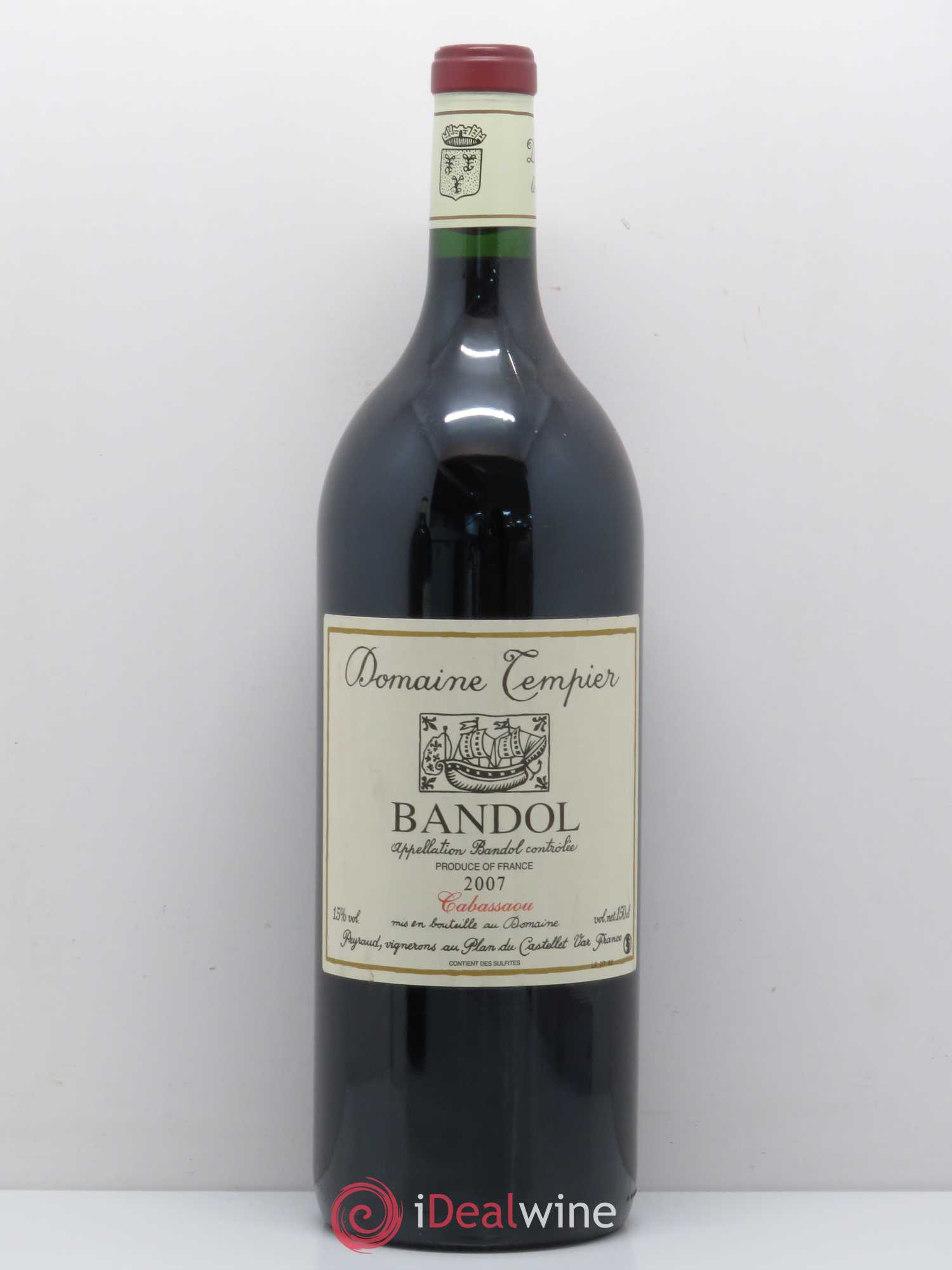 Bandol Domaine Tempier Cuvée Cabassaou Famille Peyraud 2007 - Lot de 1 magnum - 0