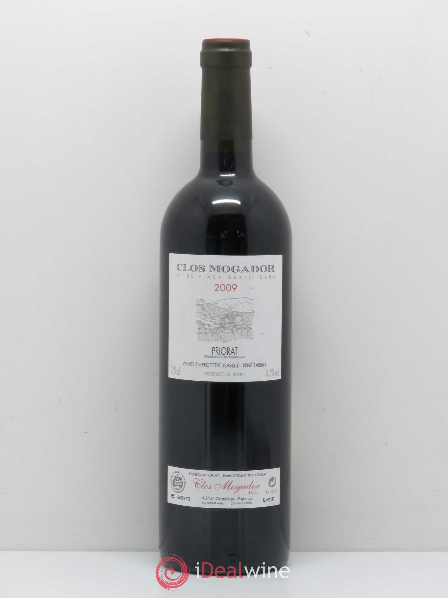 Priorat Clos Mogador DOCA René Barbier 2009 - Lot de 1 bouteille - 0