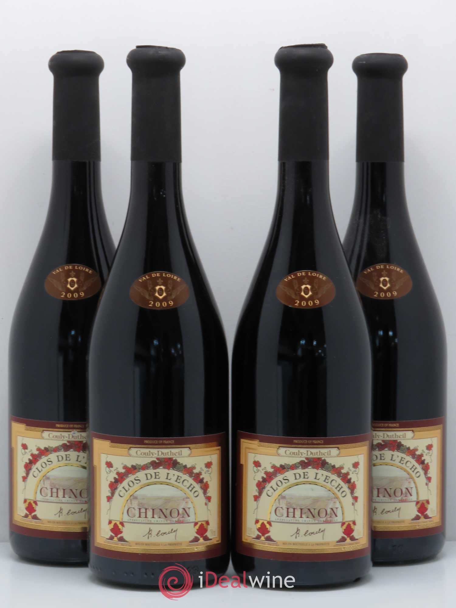 Chinon Clos de l'Echo Couly-Dutheil 2009 - Lot de 4 bouteilles - 0