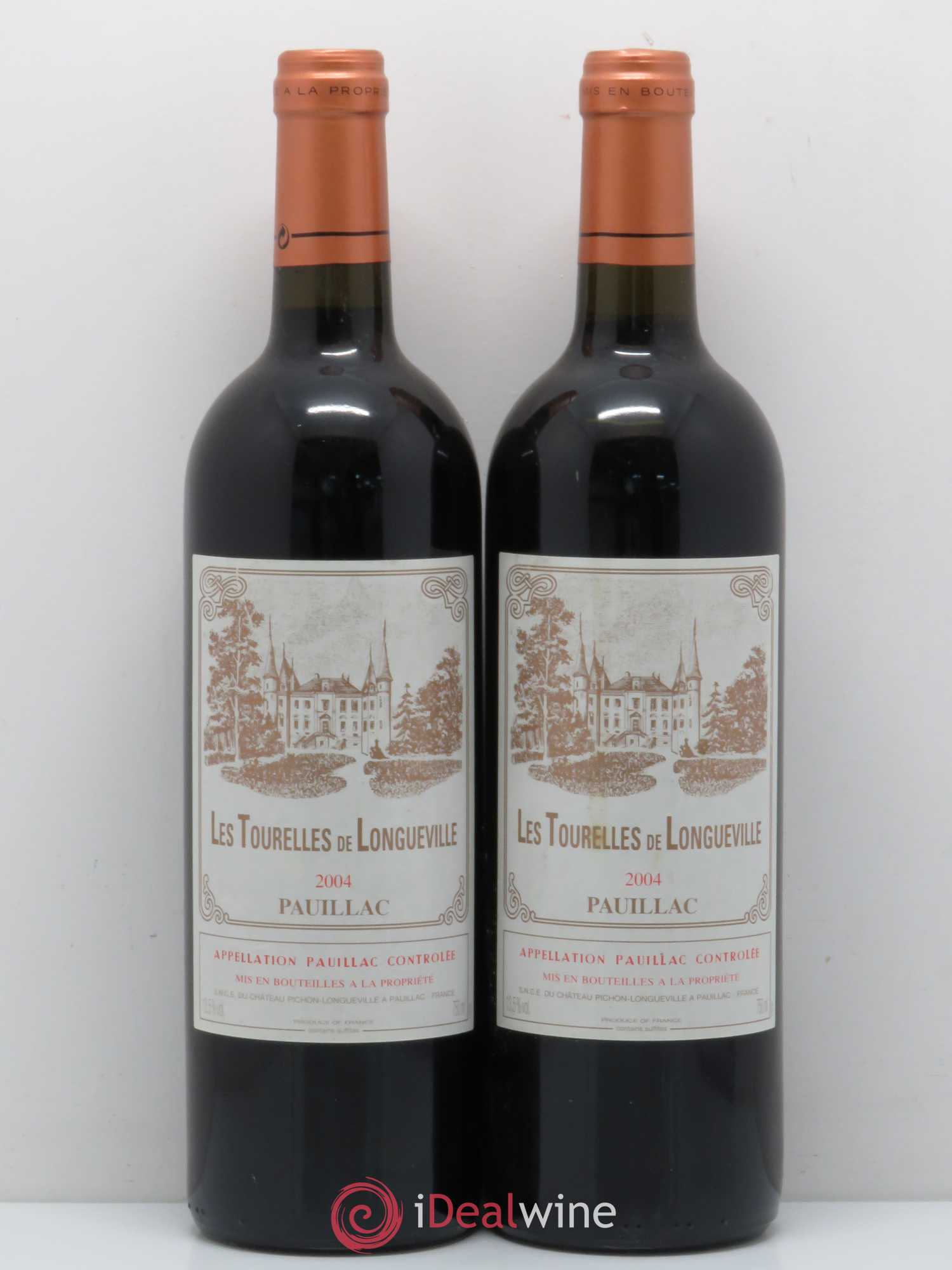 Les Tourelles de Longueville Second Vin 2004 - Lot de 2 bouteilles - 0