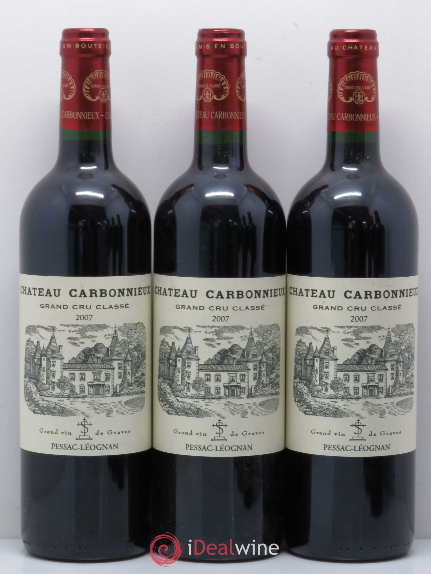 Château Carbonnieux Cru Classé de Graves 2007 - Lot de 6 bouteilles - 1