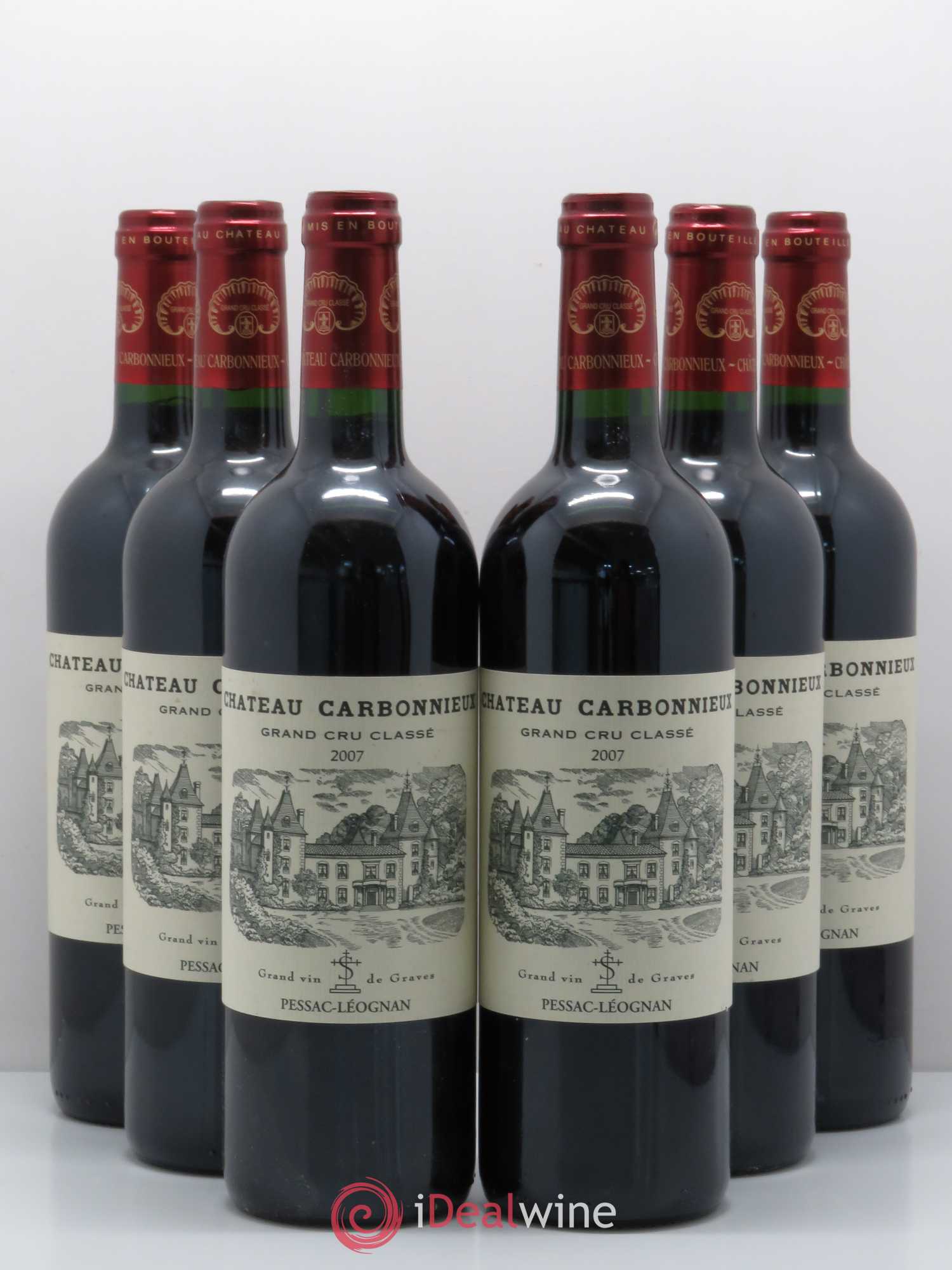 Château Carbonnieux Cru Classé de Graves 2007 - Lot de 6 bouteilles - 0
