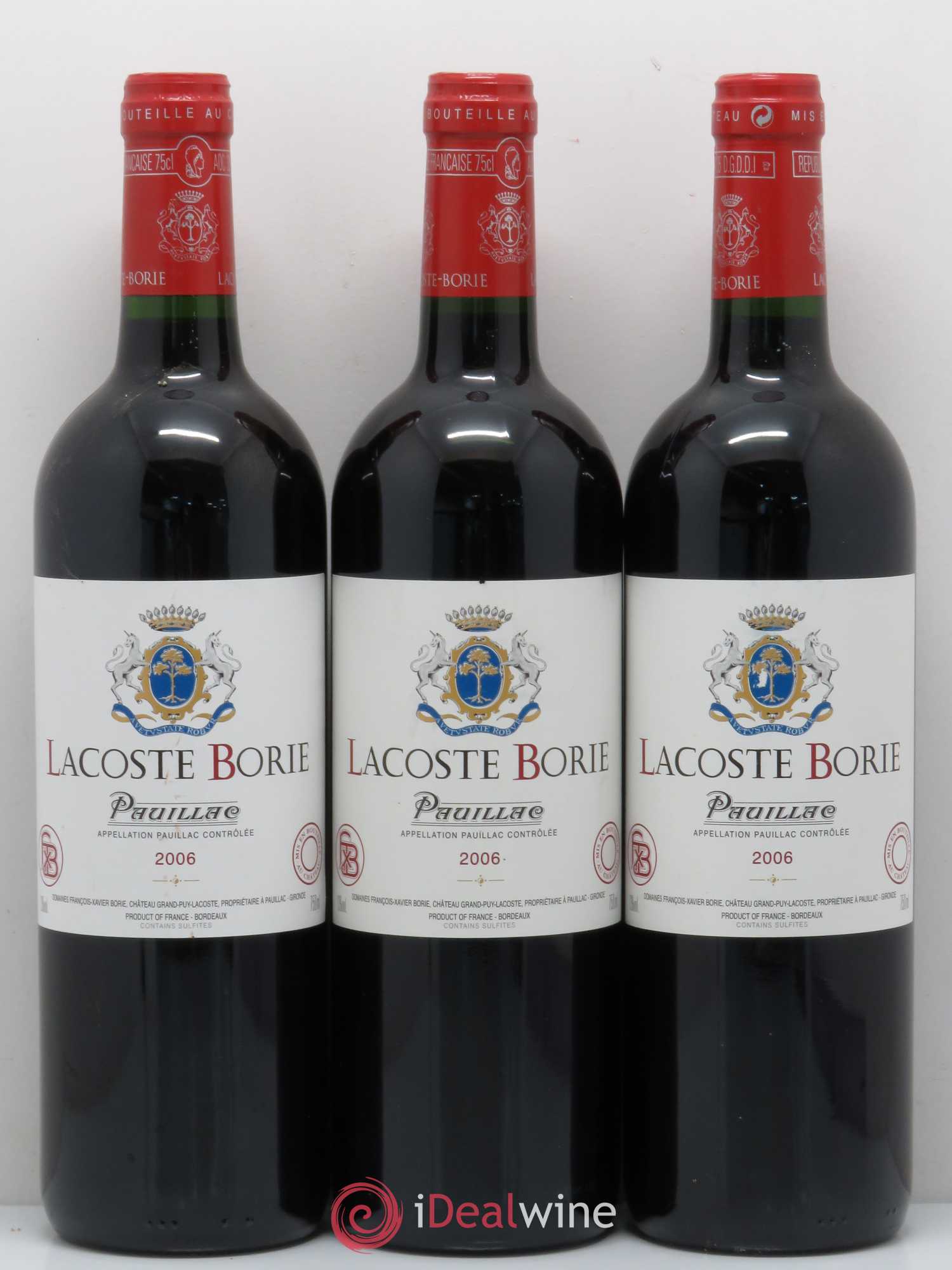 Lacoste Borie 2006 - Lot de 6 bouteilles - 2