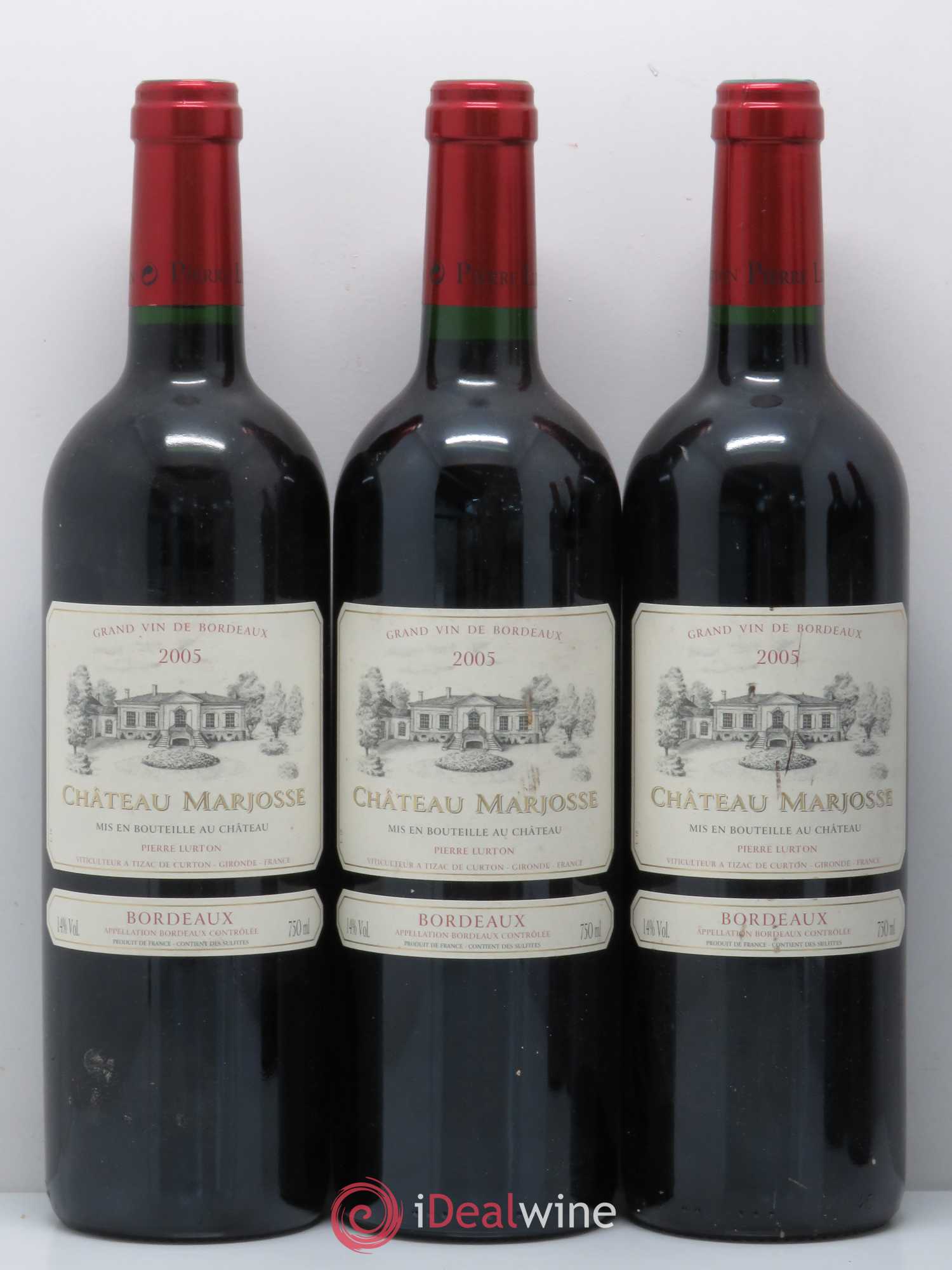 Château Marjosse 2005 - Lot de 5 bouteilles - 1