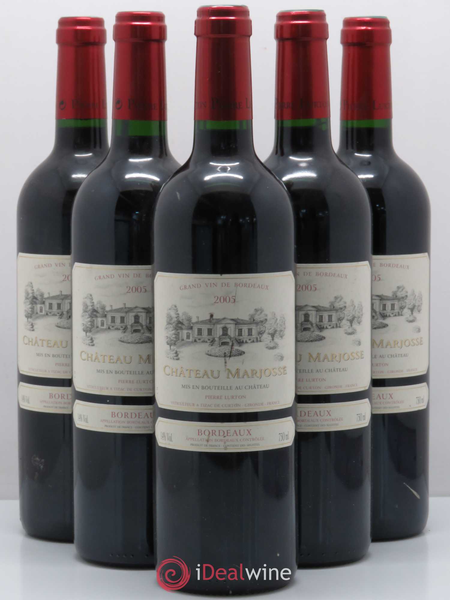 Château Marjosse 2005 - Lot de 5 bouteilles - 0