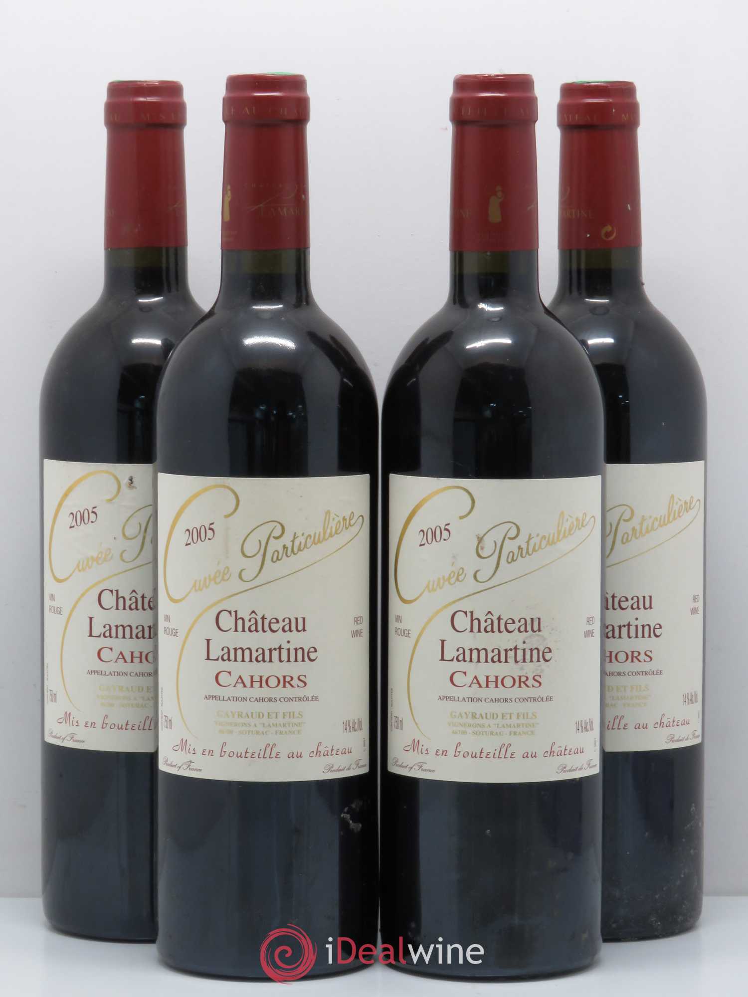 Cahors Château Lamartine Cuvée Particulière 2005 - Posten von 4 Flaschen - 0