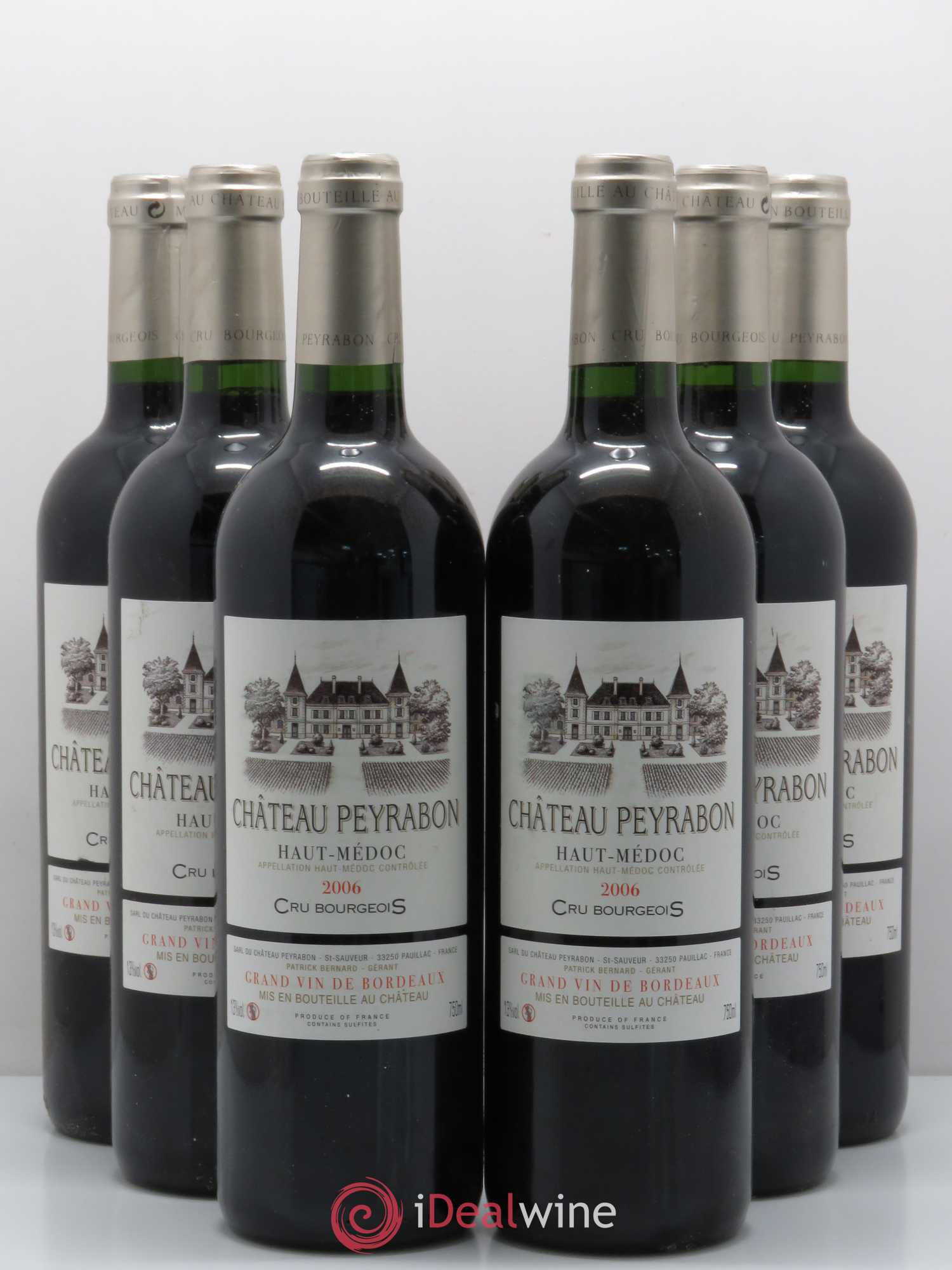 Château Peyrabon Cru Bourgeois 2006 - Lot de 6 bouteilles - 0