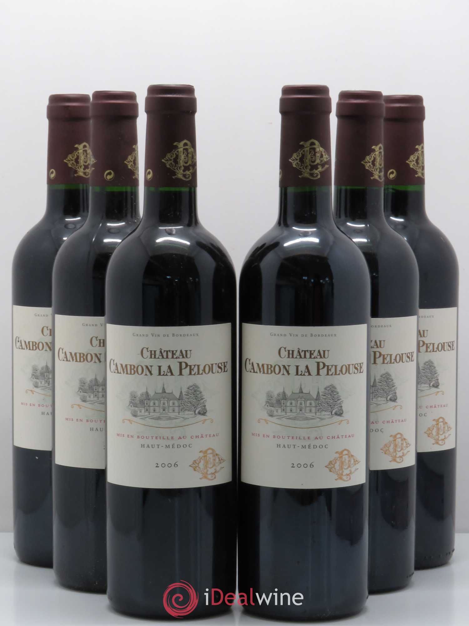 Château Cambon la Pelouse Cru Bourgeois 2006 - Lot de 6 bouteilles - 0