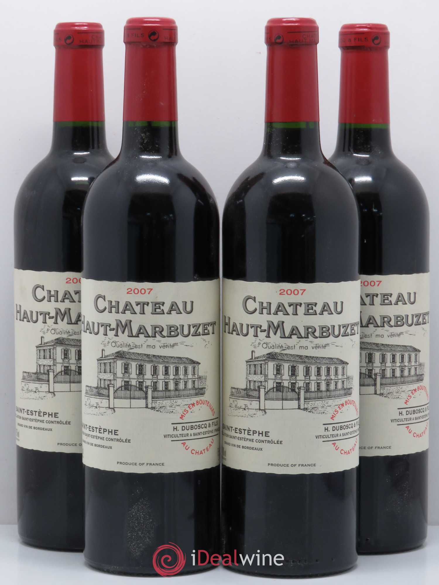 Château Haut Marbuzet 2007 - Lot de 4 bouteilles - 0
