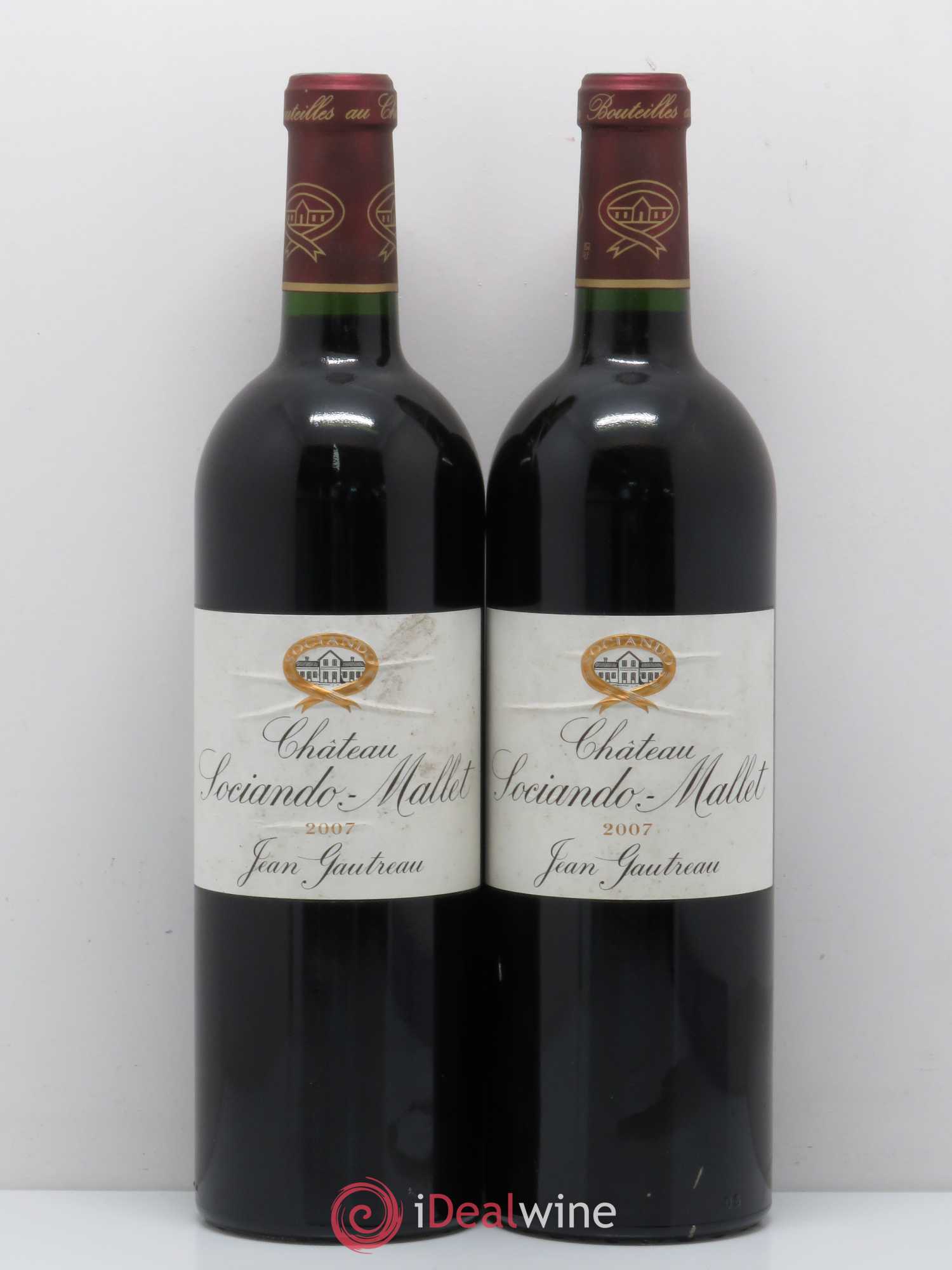 Château Sociando Mallet 2007 - Lot de 5 bouteilles - 2